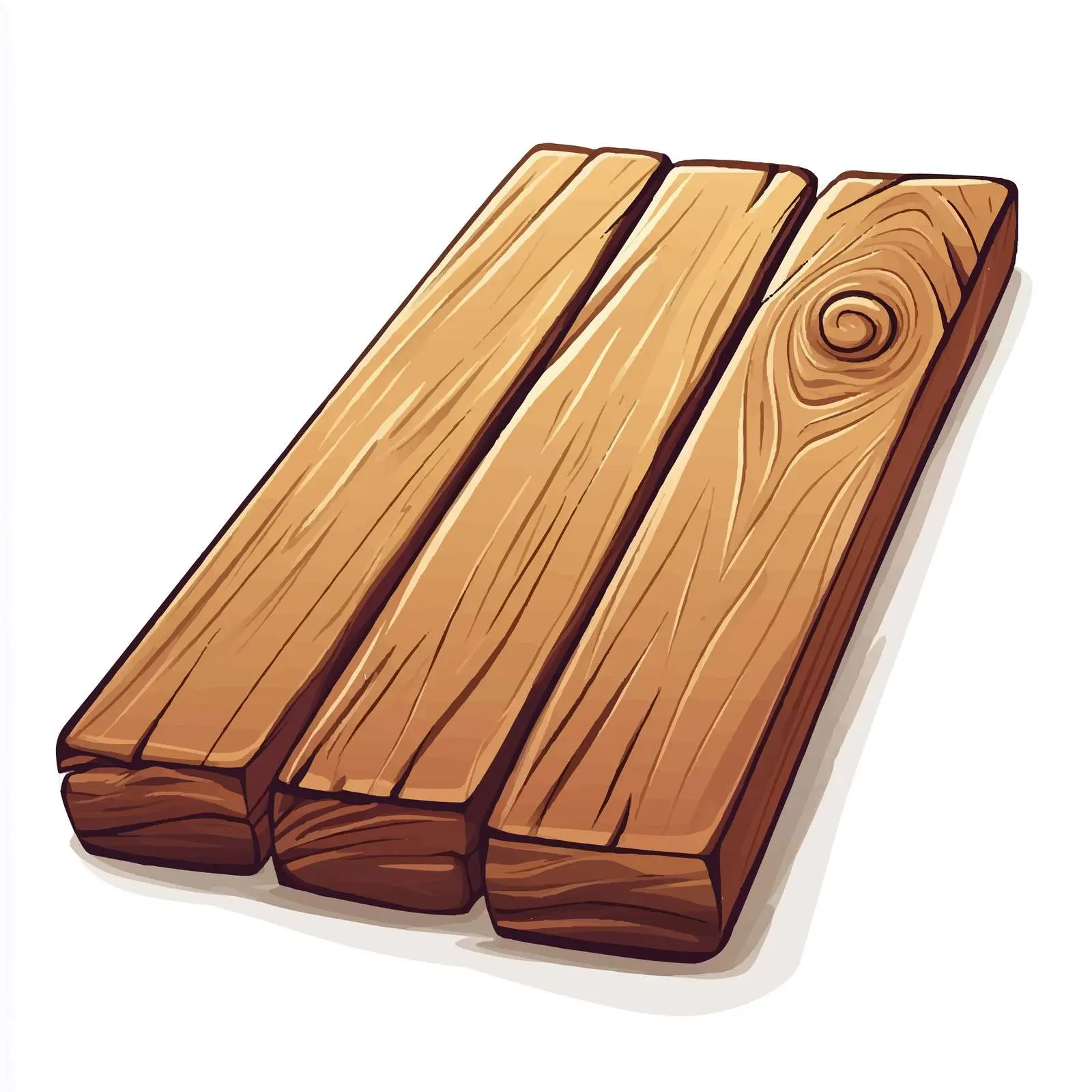 Isolated Wood Plank Banner on White Background — free download from Dotvec