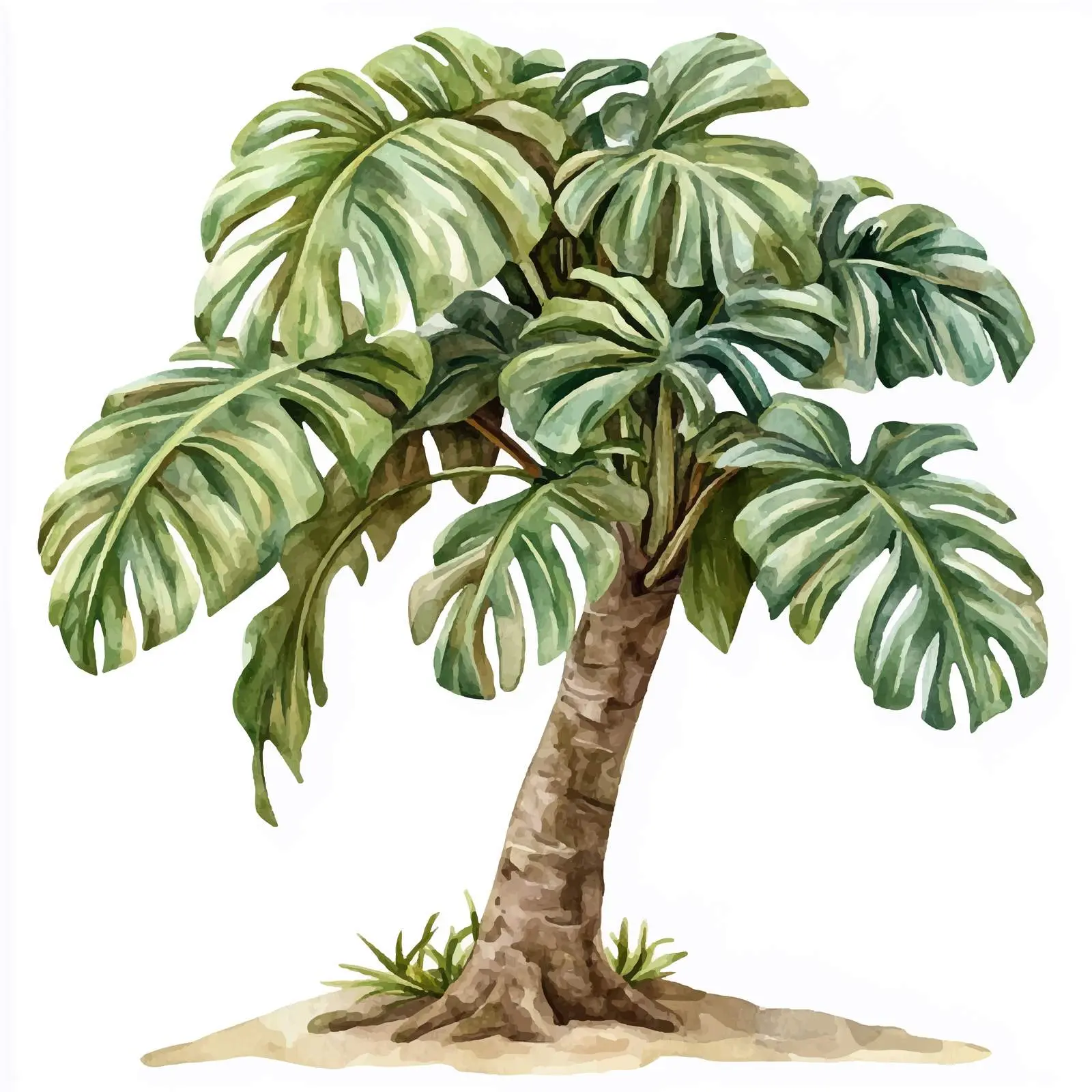 Wood Watercolor Illustration on Isolated Background — free download from Dotvec