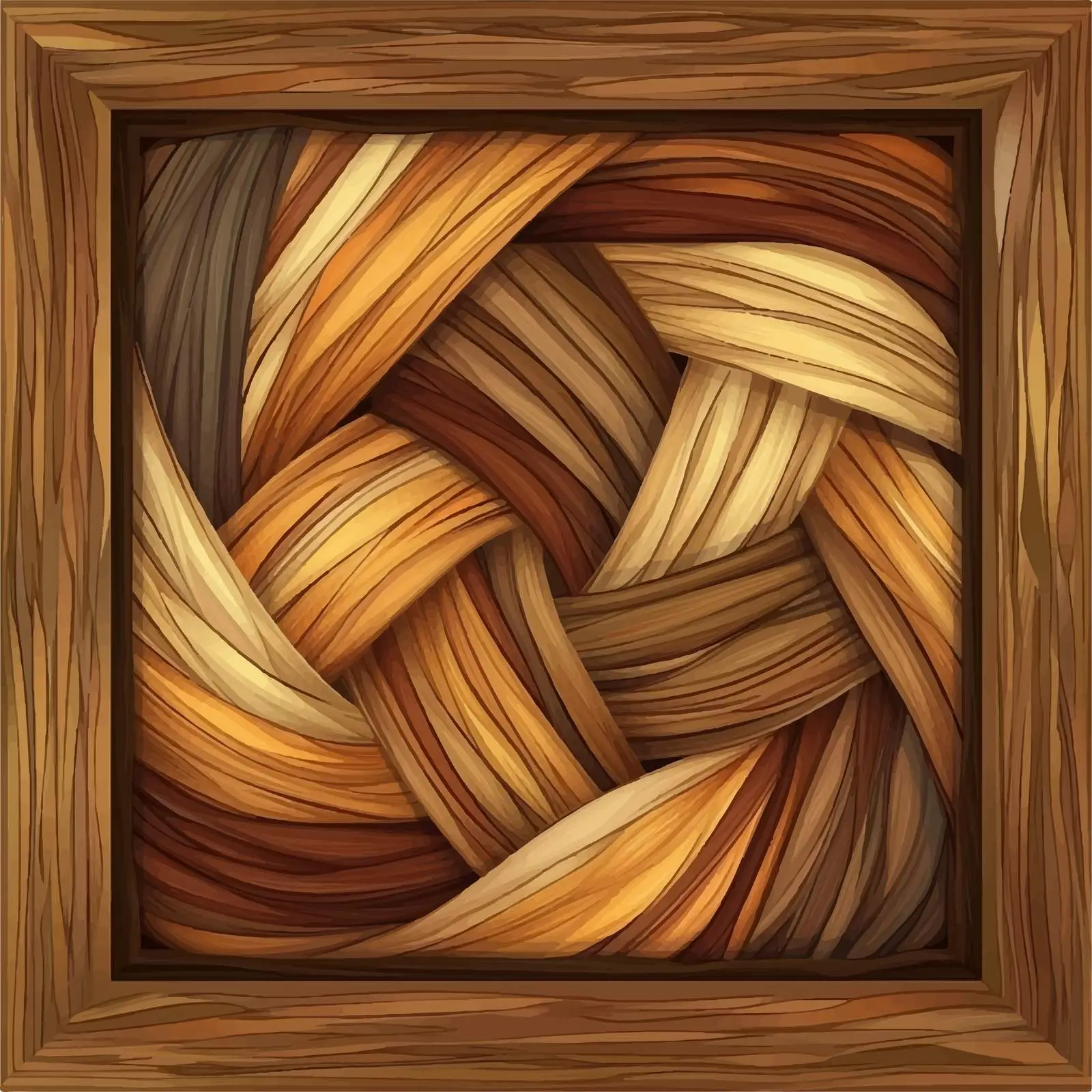 Flat Vector Illustration of Wooden Design — free download from Dotvec