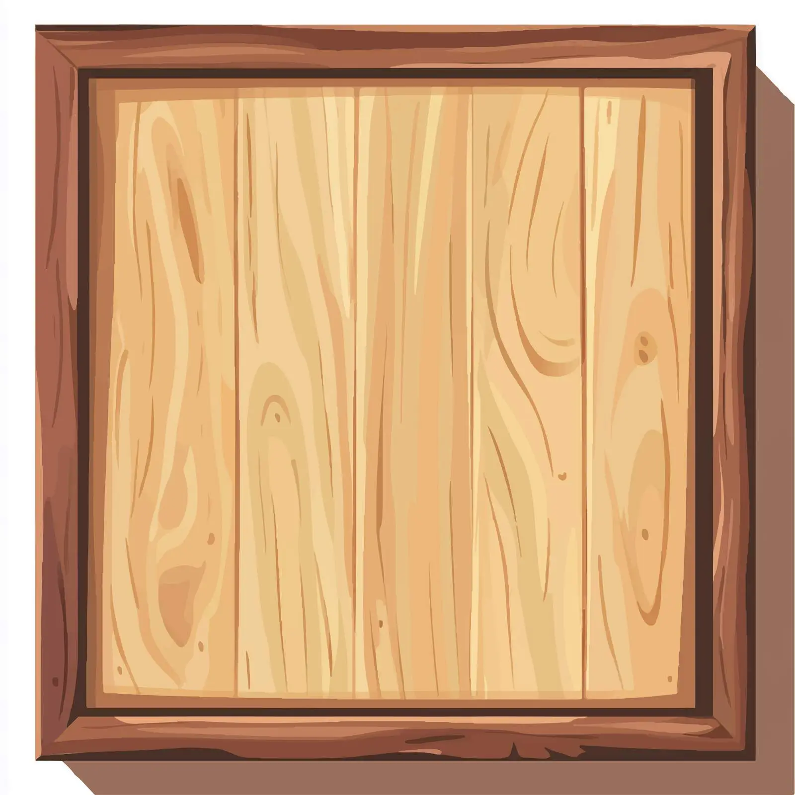 Flat Vector Wooden Design Inside Frame — free download from Dotvec