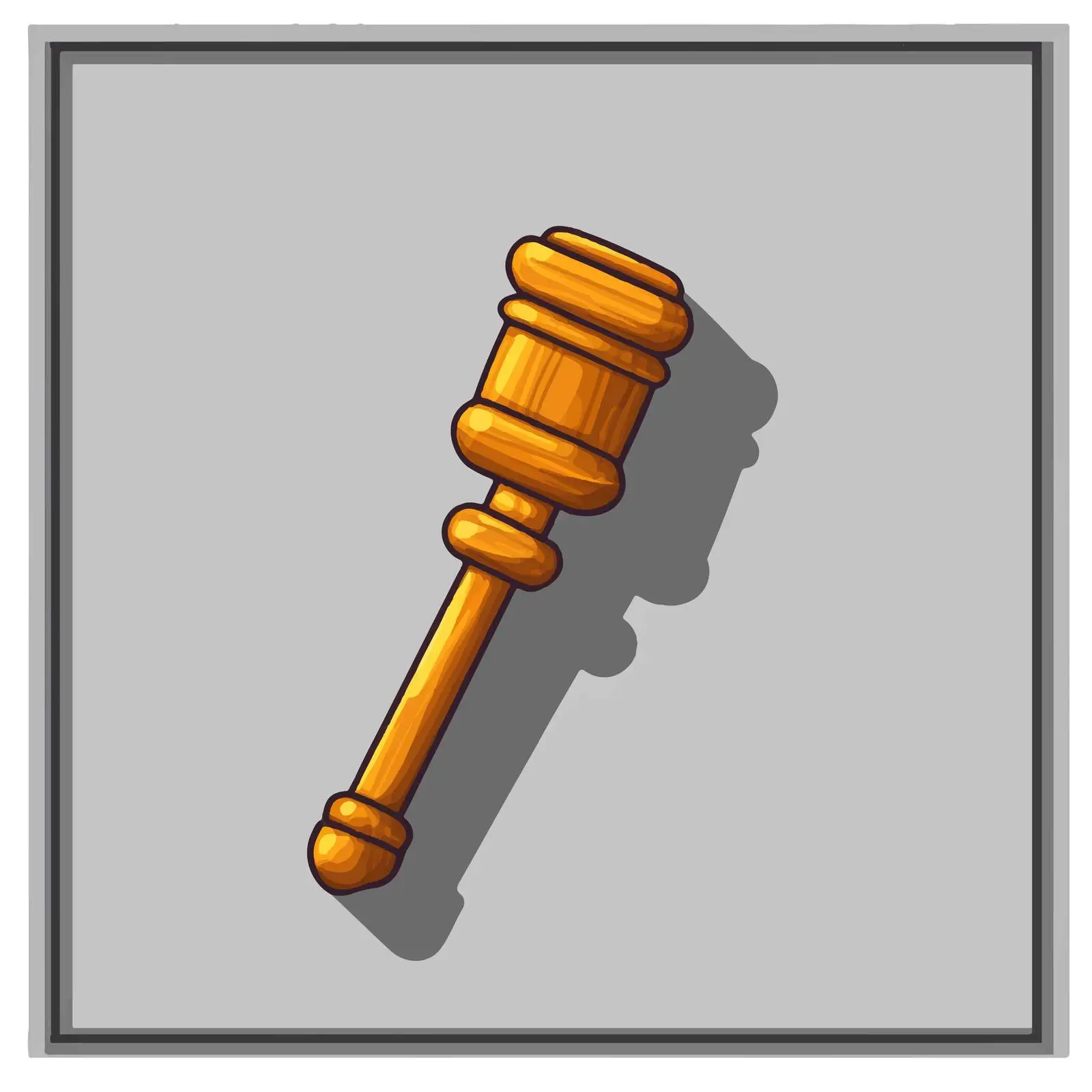 Wooden Gavel Vector Illustration on White Background — free download from Dotvec