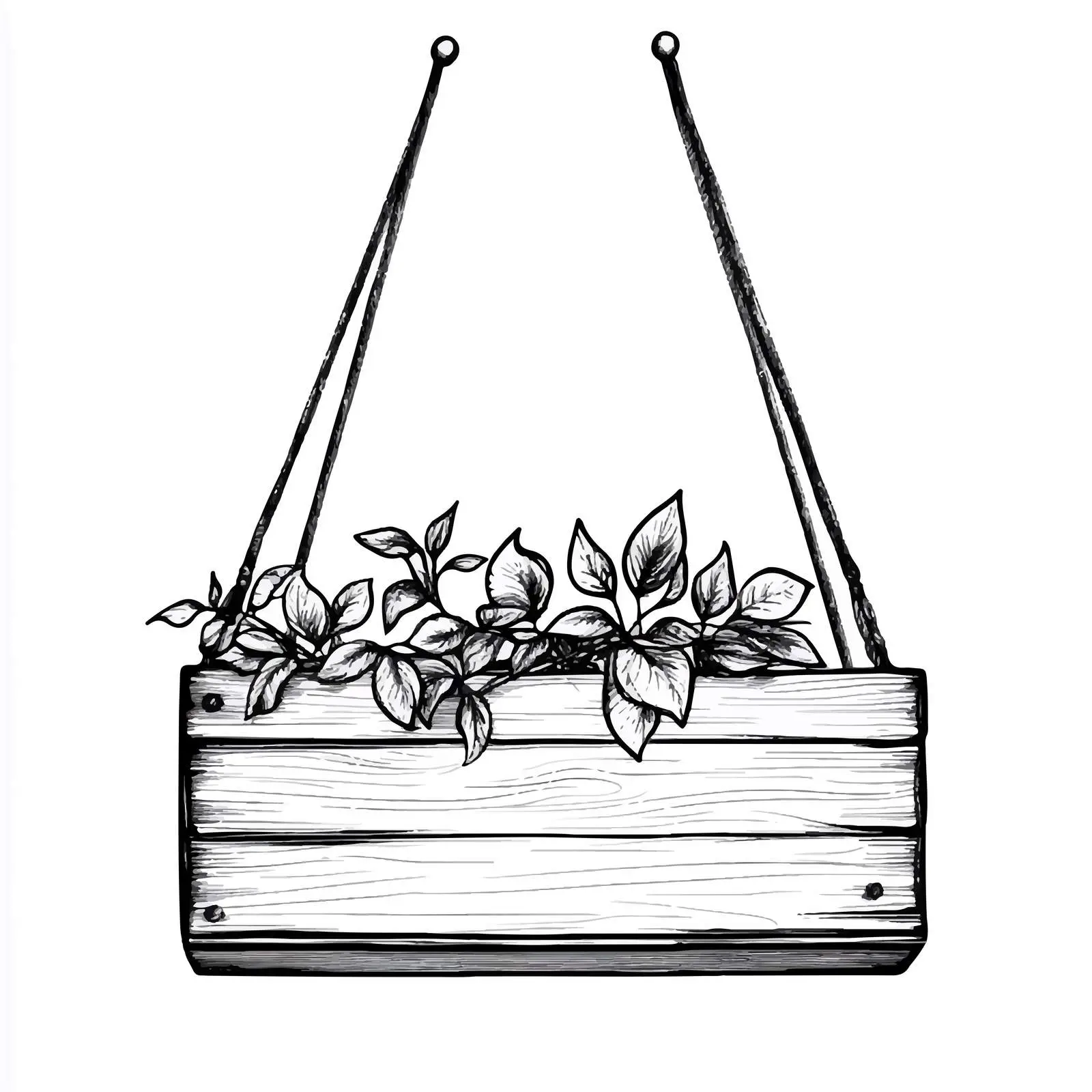 Wooden Hanging Placard Cartoon Vector Illustration — free download from Dotvec