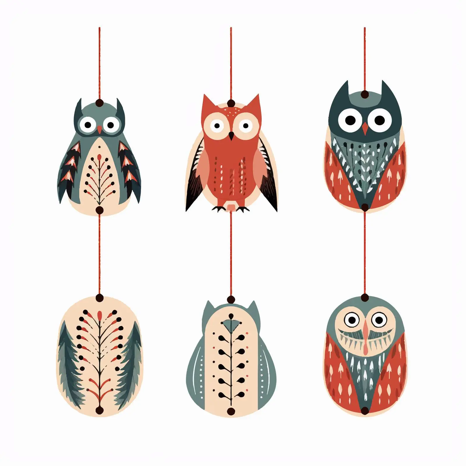 Wooden Hanging Toys for Christmas Decoration — free download from Dotvec