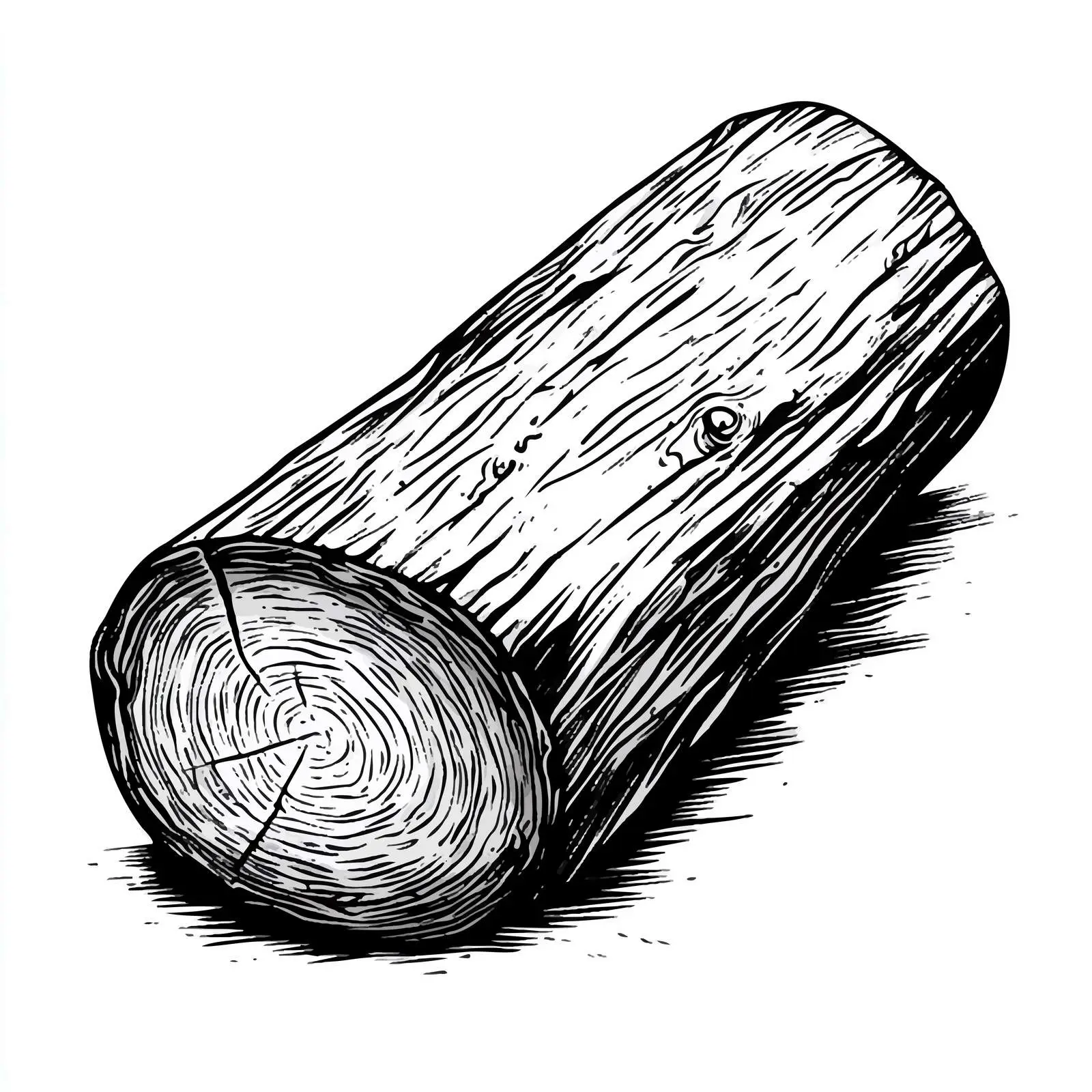 Wooden Log Cartoon Vector Illustration — free download from Dotvec