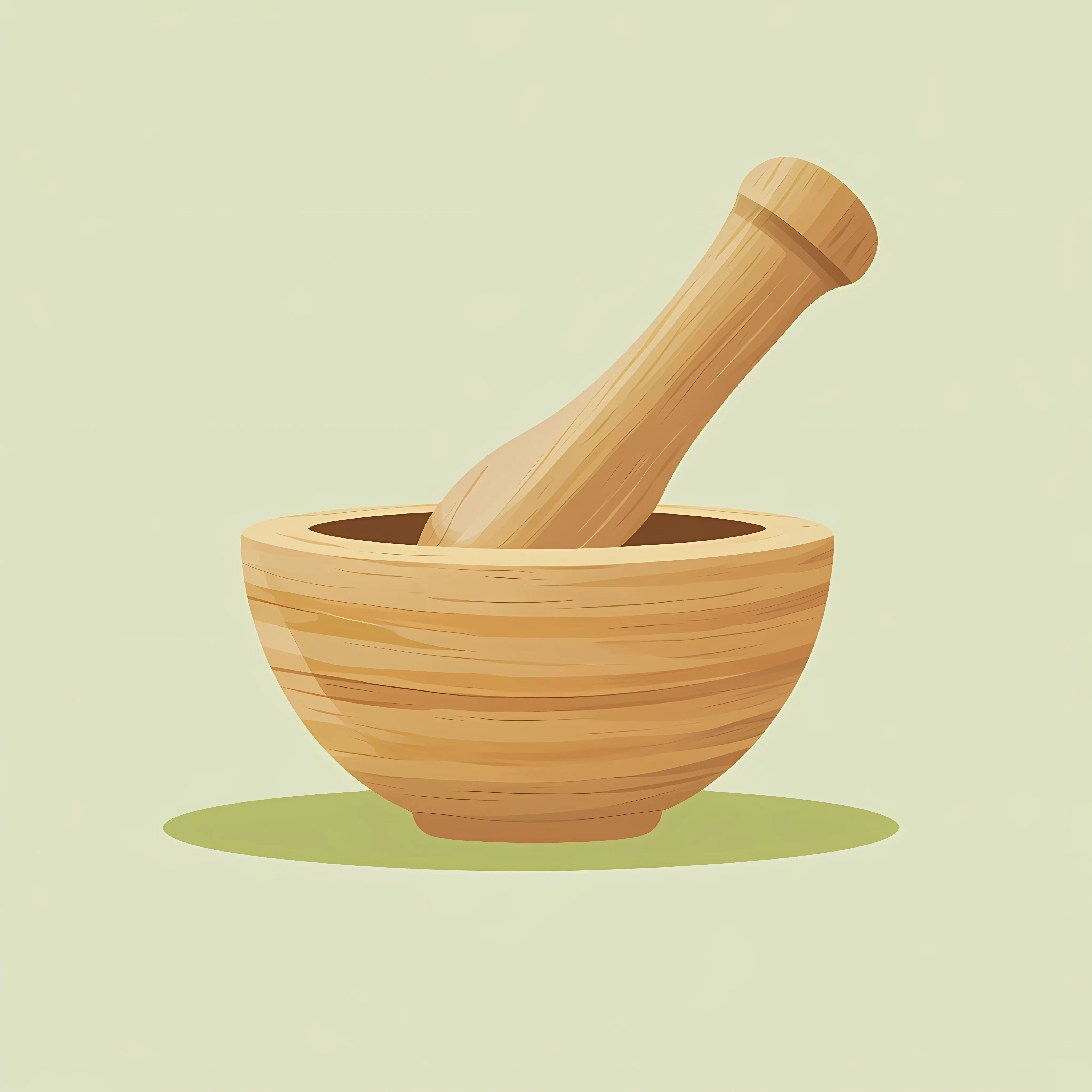 Wooden Mortar and Pestle Vector Illustration — free download from Dotvec