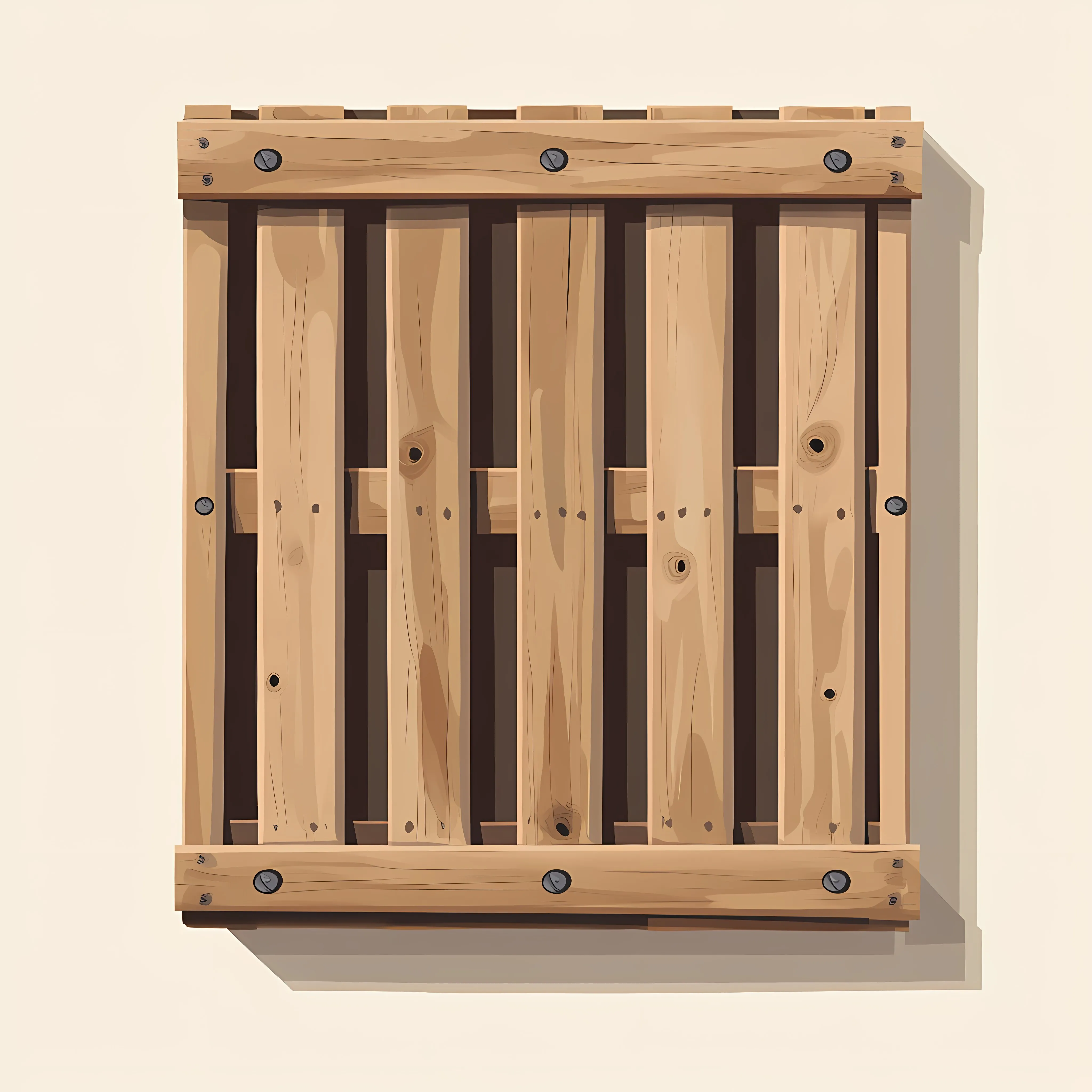 Flat Vector Illustration of Wooden Pallet — free download from Dotvec
