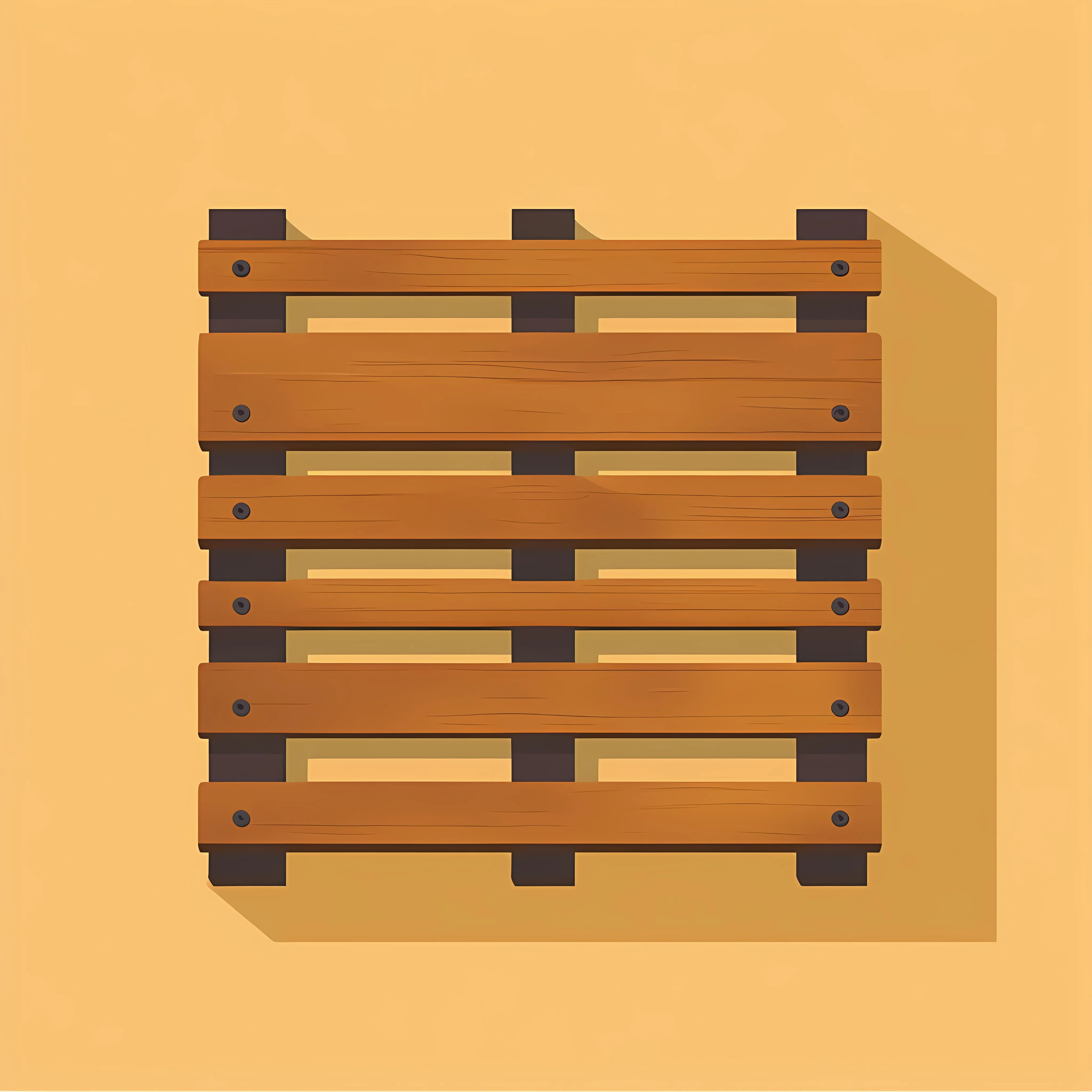 Flat Vector Illustration of Wooden Pallet — free download from Dotvec
