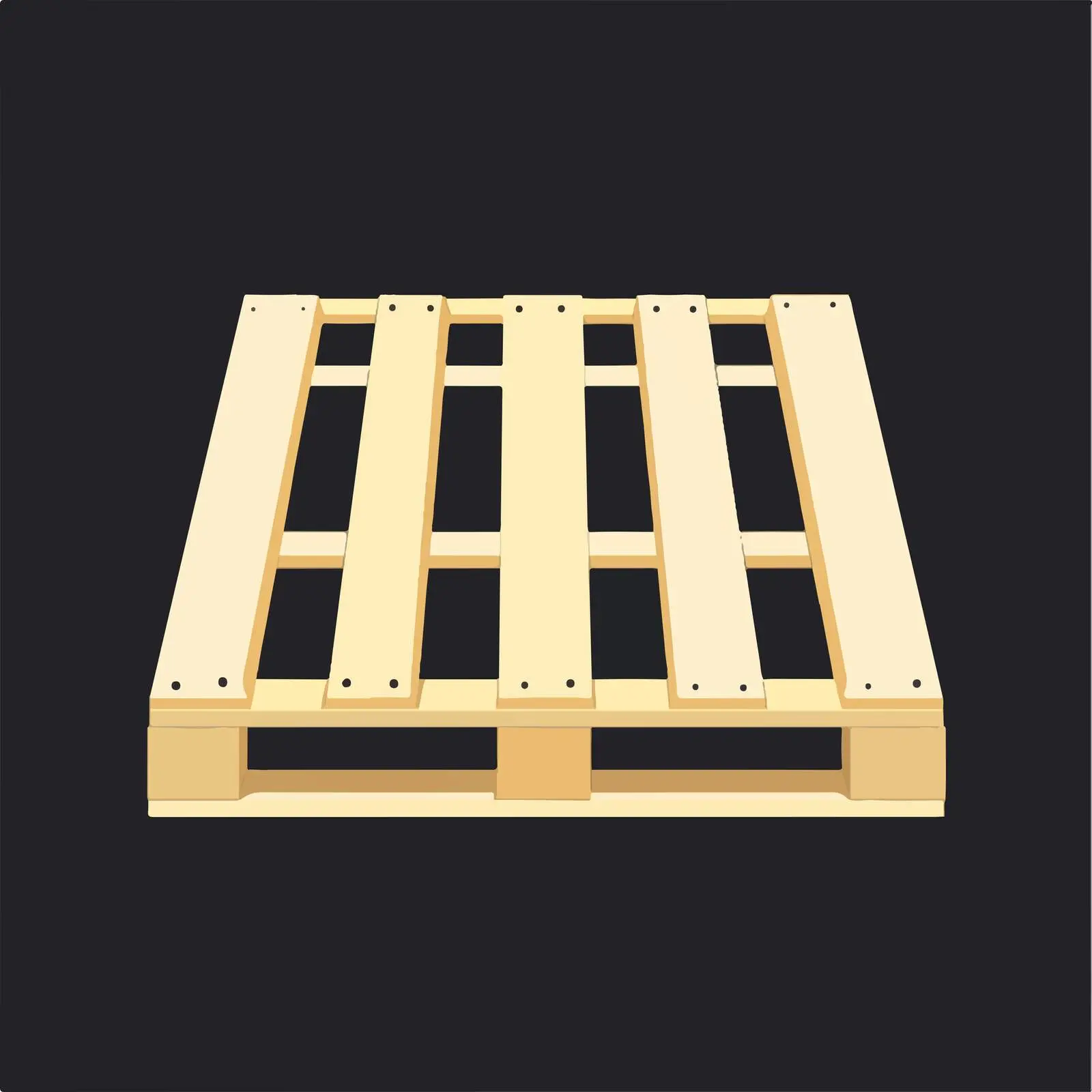 Flat Vector Illustration of Wooden Pallet — free download from Dotvec
