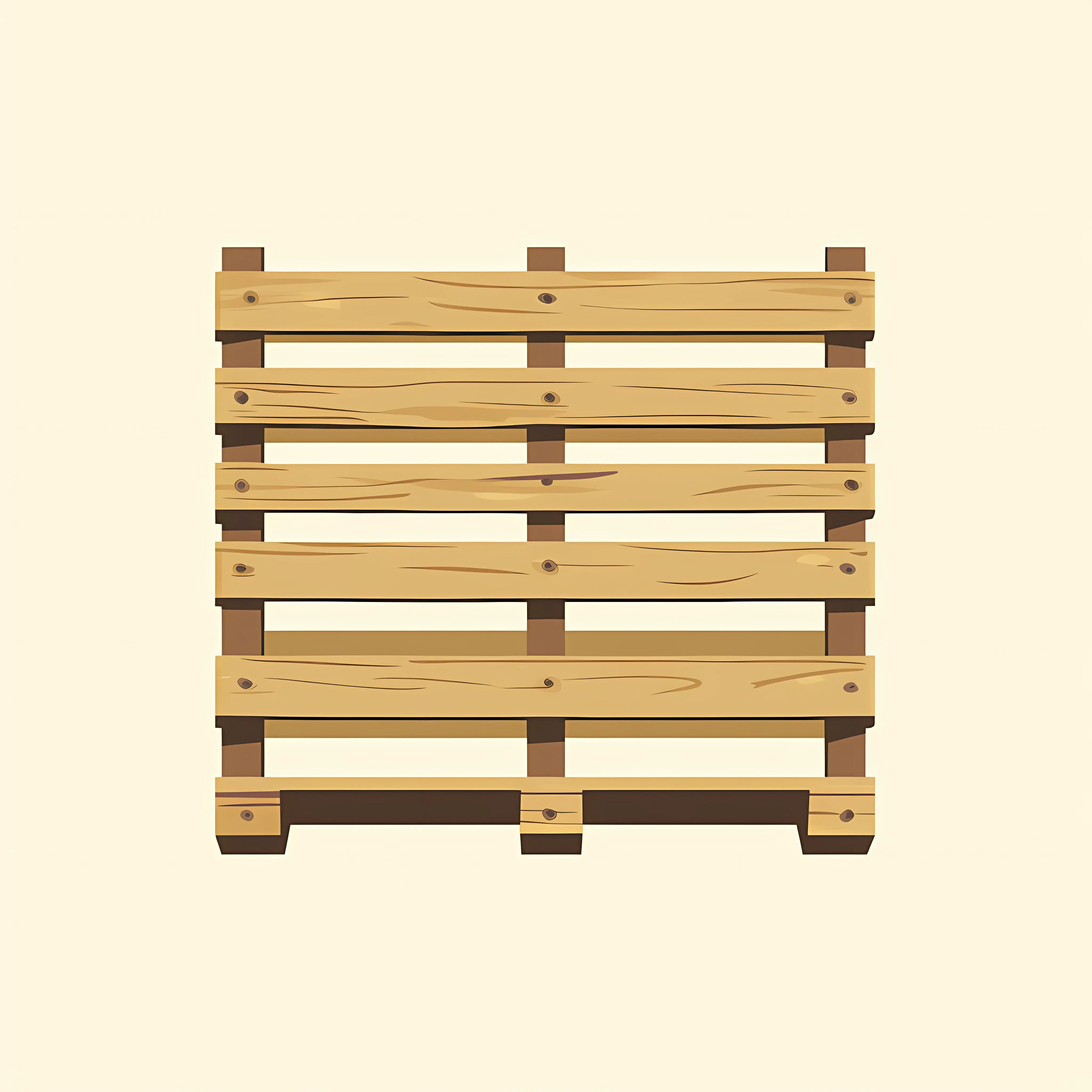 Flat Vector Illustration of Wooden Pallet — free download from Dotvec