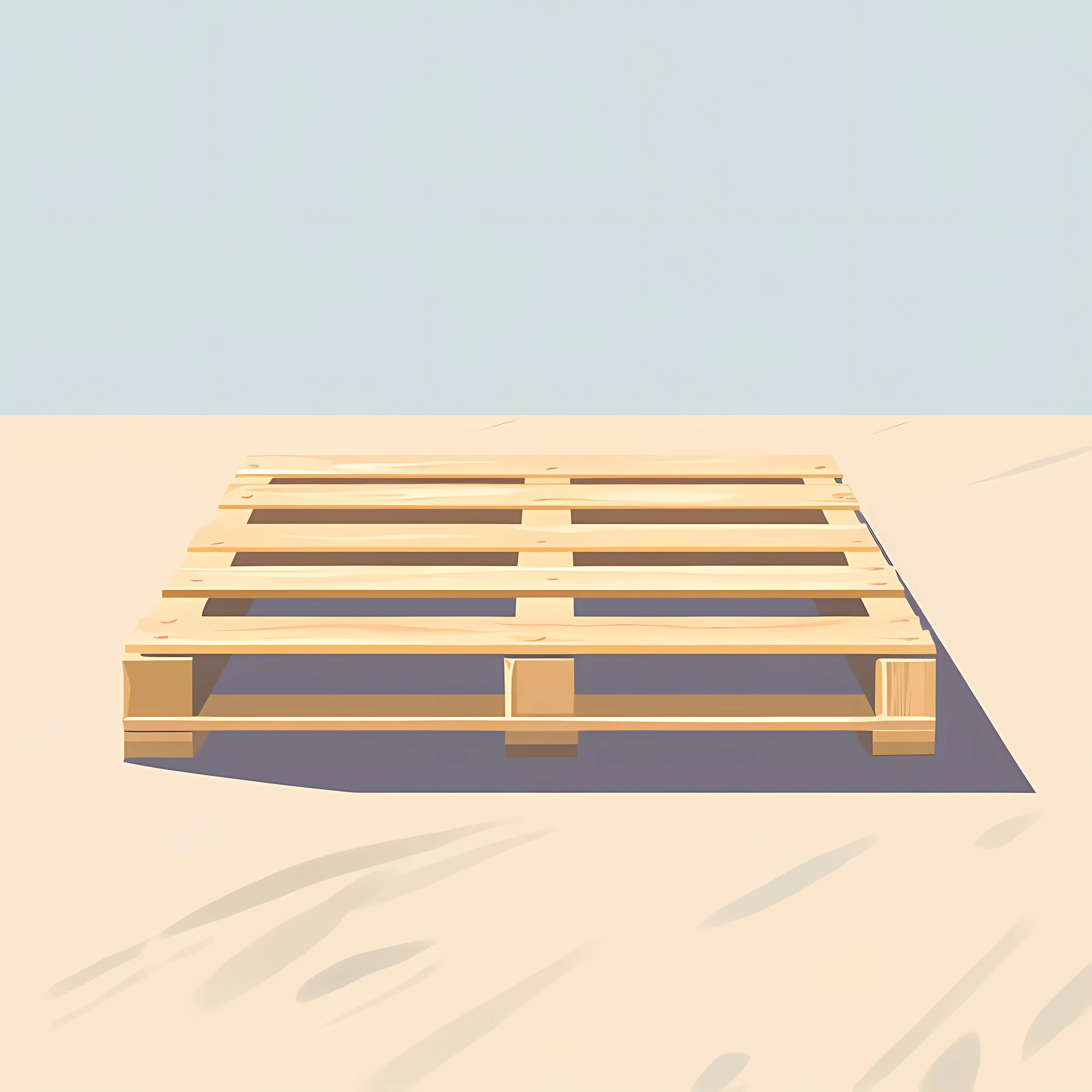 Flat Vector Illustration of Wooden Pallet — free download from Dotvec
