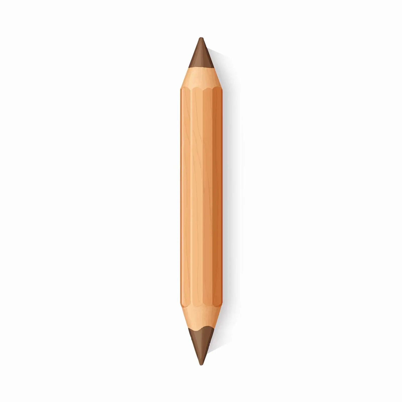 Cartoon Wooden Pencil Vector Illustration — free download from Dotvec