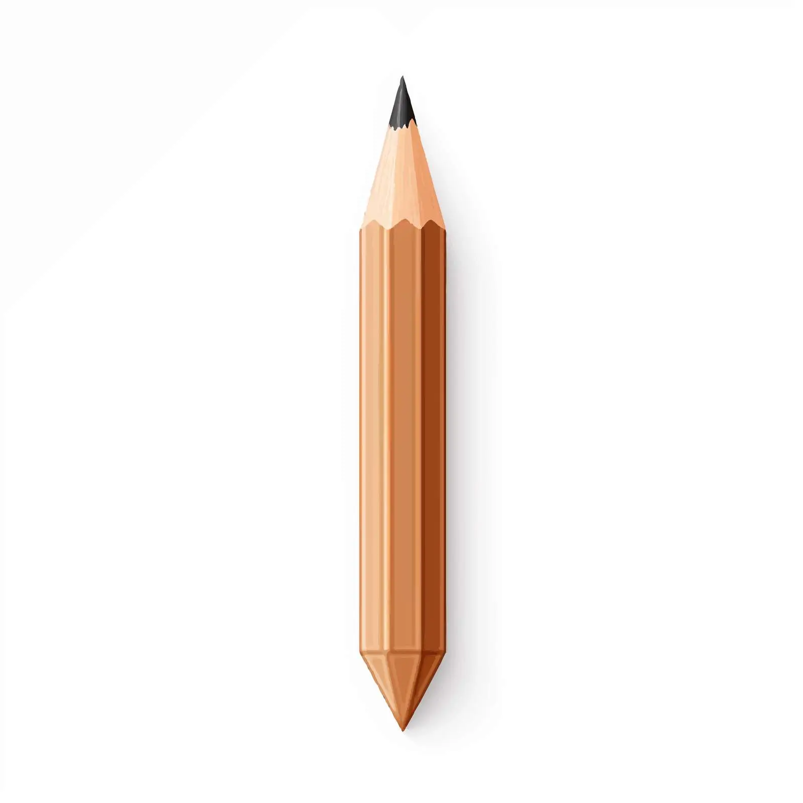 Cartoon Wooden Pencil Vector Illustration – free sketching image from Dotvec