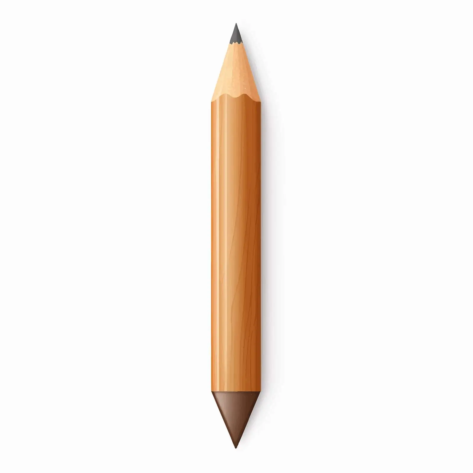 Cartoon Wooden Pencil Vector Illustration – free sketching image from Dotvec
