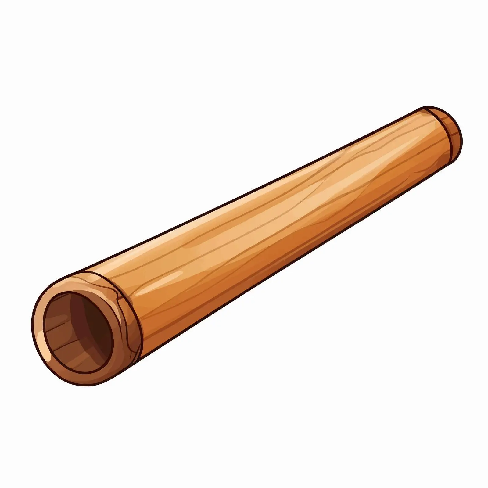 Cartoon Wooden Pipe Vector Illustration – free tobacco image from Dotvec