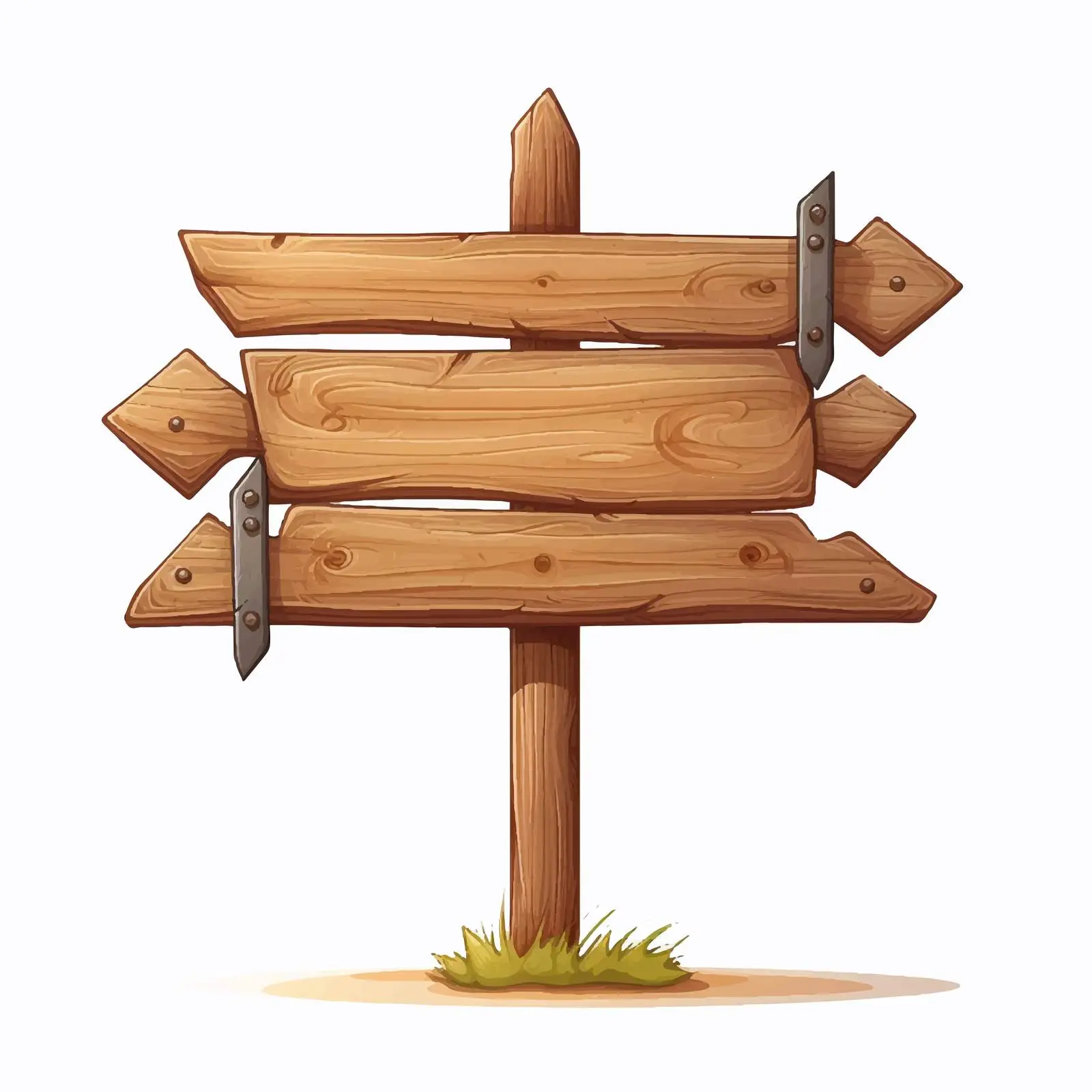 Decorative Wooden Signboard with Pointed Planks — free download from Dotvec