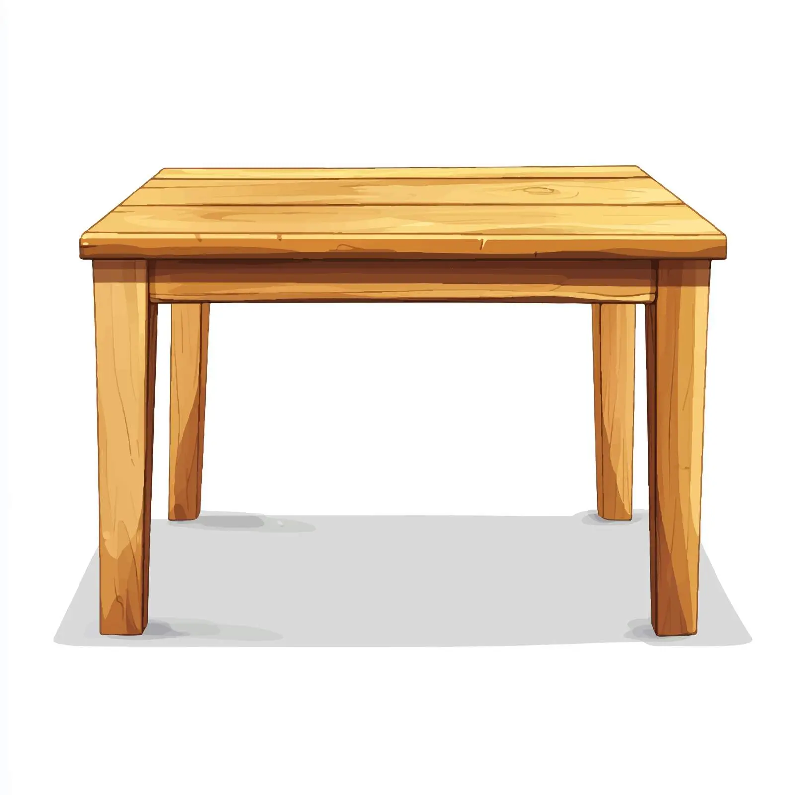 Cartoon Wooden Table Vector Illustration — free download from Dotvec