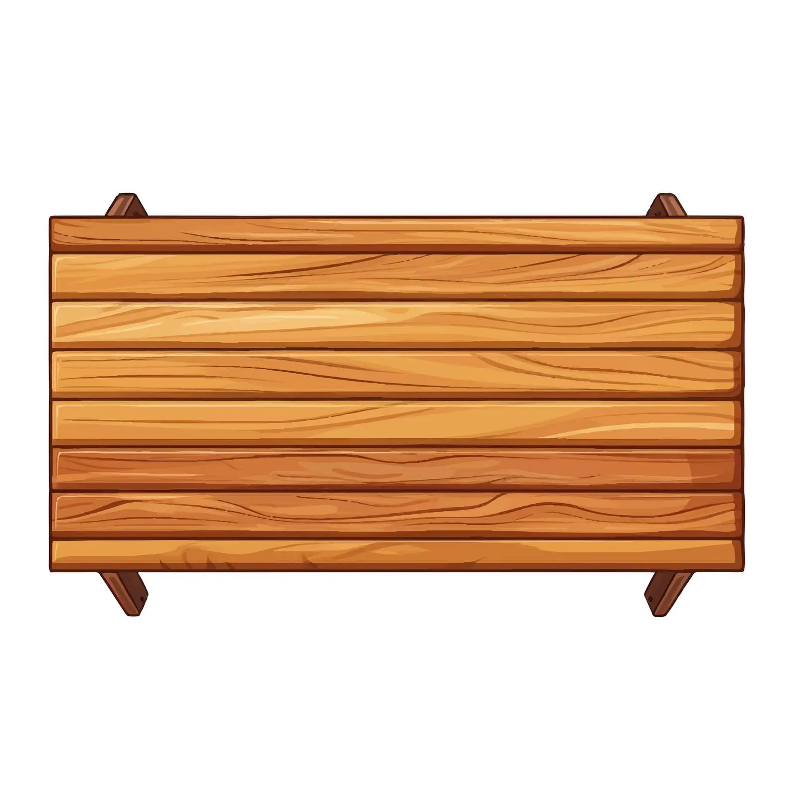 Wooden Table Vector Illustration on White Background — free download from Dotvec