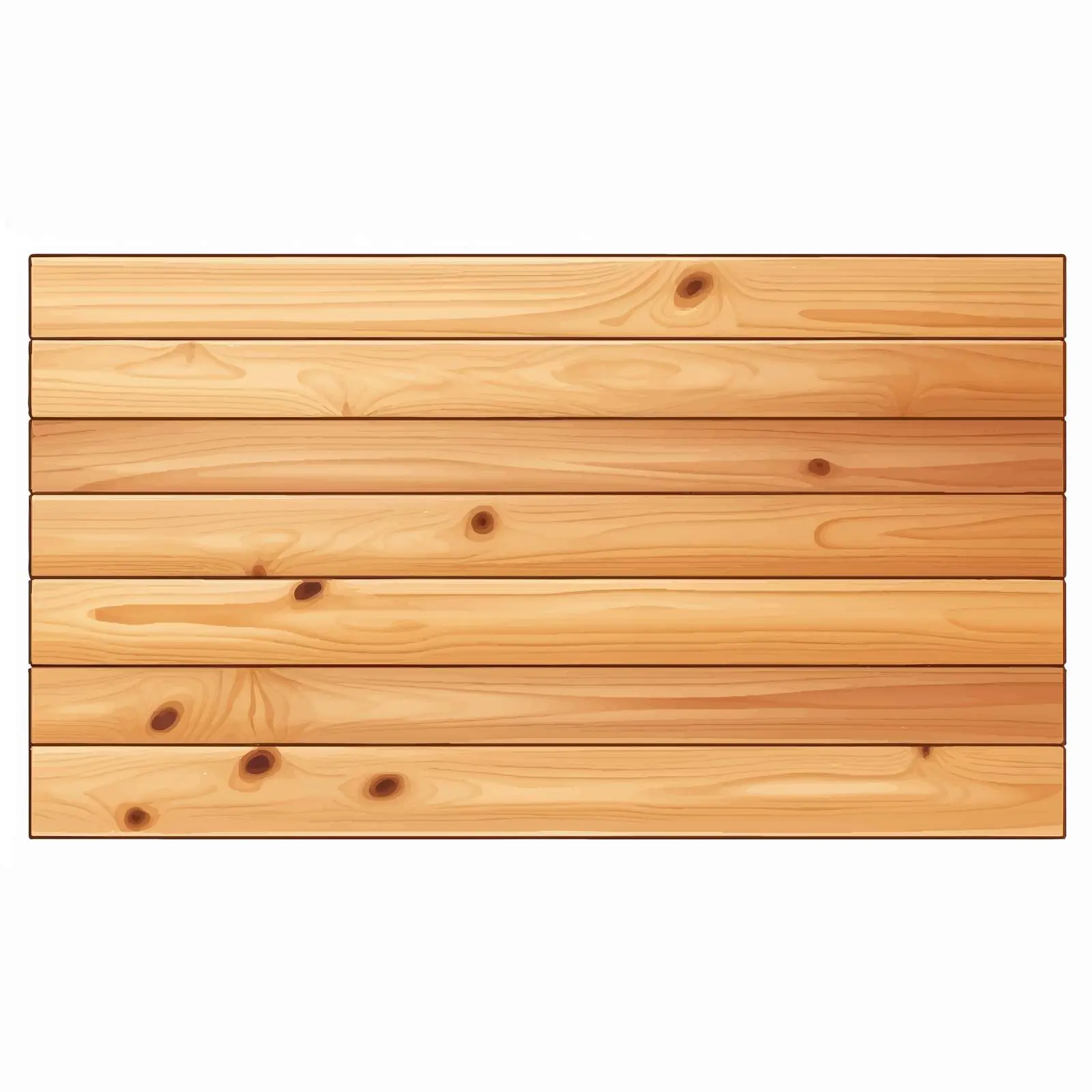 Wooden Table Vector Illustration on White Background — free download from Dotvec