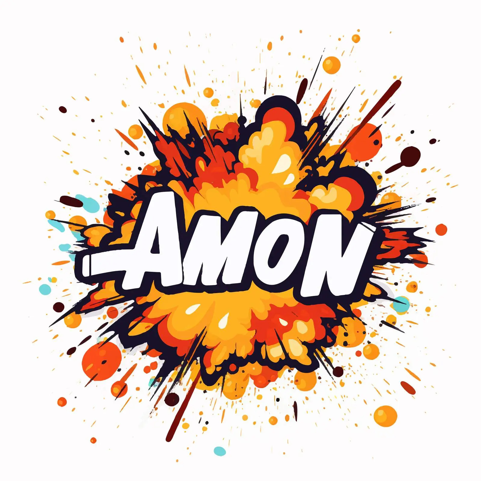 Awesome Cartoon Explosion Background Vector – free awesome image from Dotvec