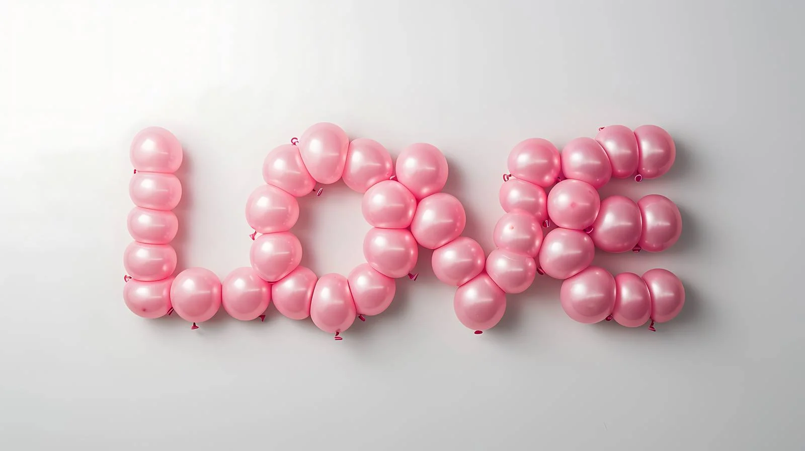 Love Spell Balloons Alphabet Pink — free download from Dotvec