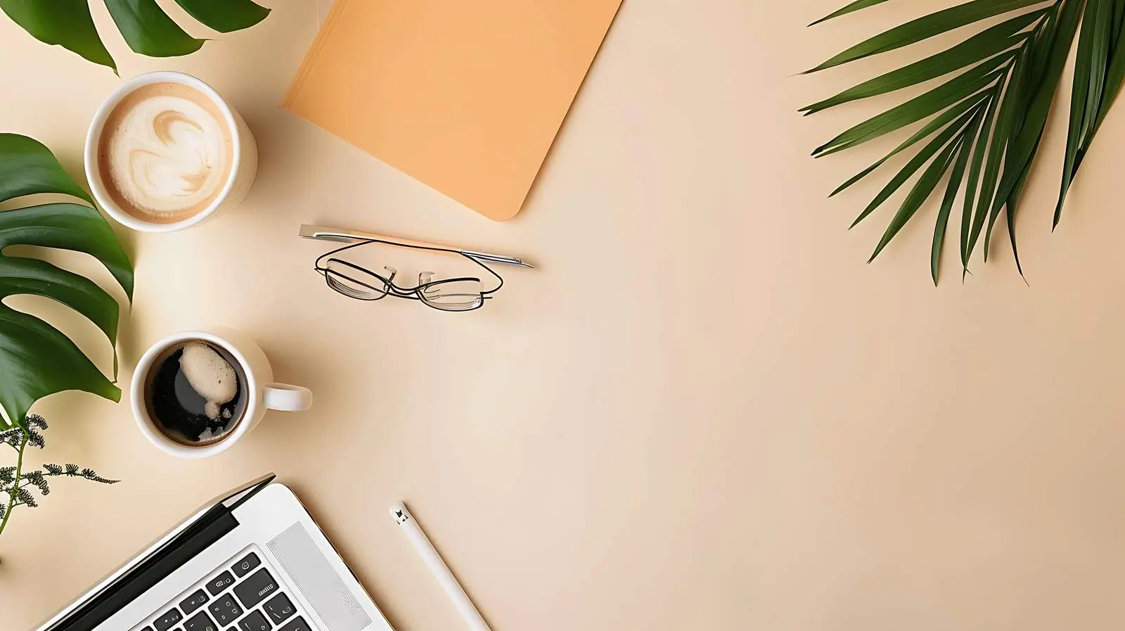 Aesthetic Minimalist Workspace for Remote Work — free download from Dotvec