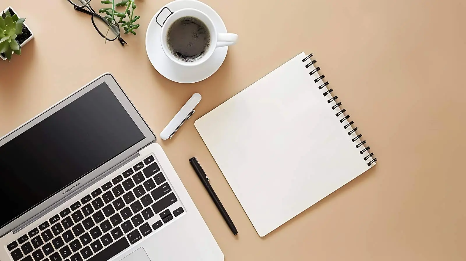 Minimalist Workspace Flatlay for Remote Work — free download from Dotvec