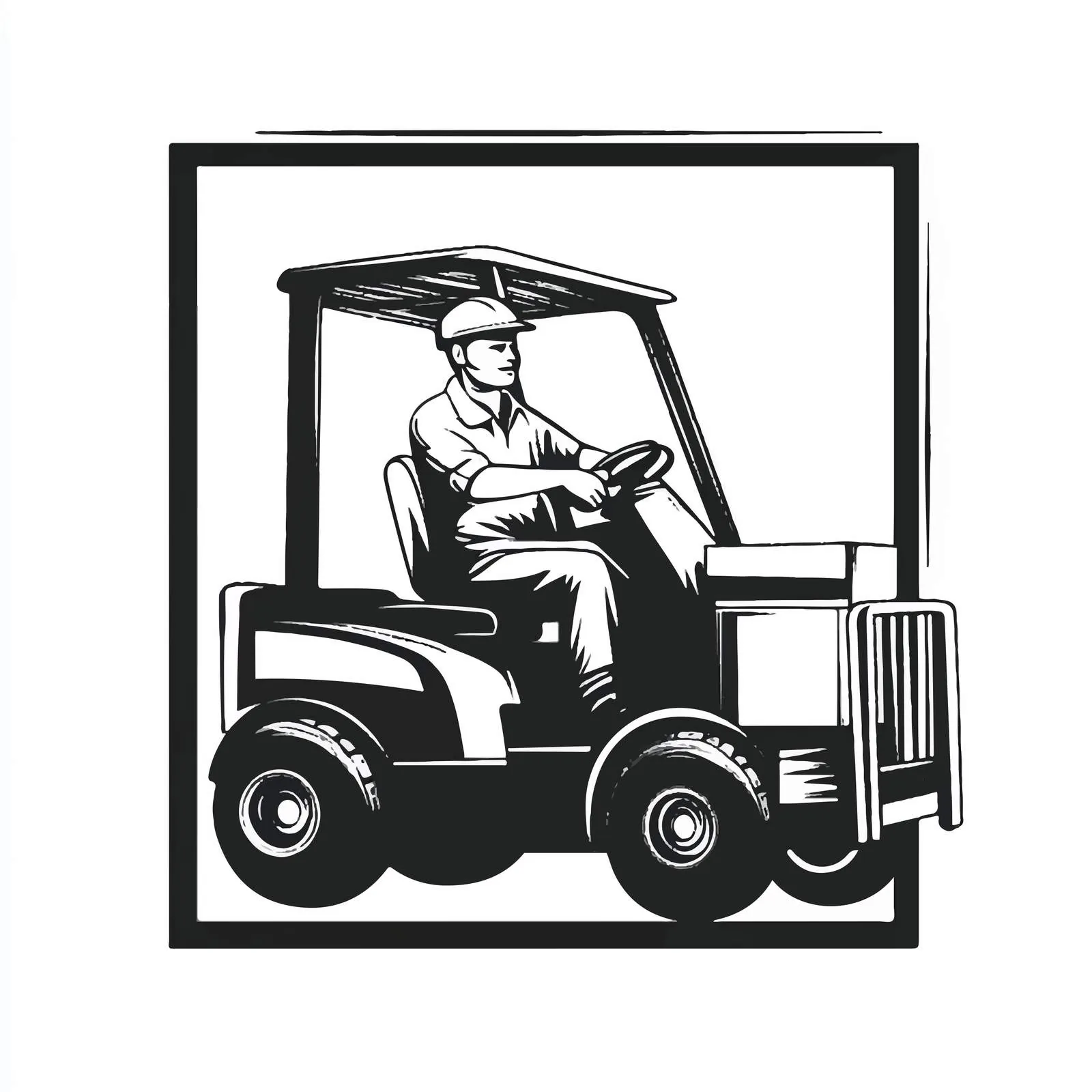 Forklift Truck Delivery Worker Pictogram — free download from Dotvec