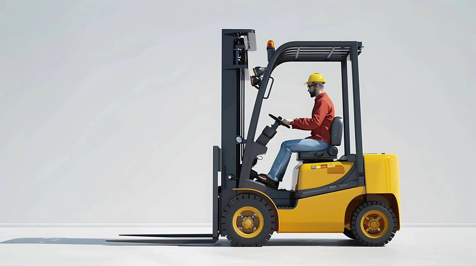 Forklift Operation in Factory Warehouse — free download from Dotvec