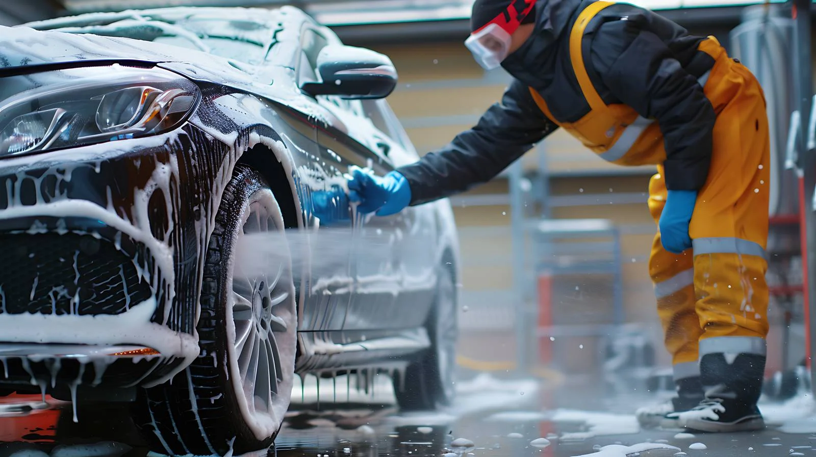 Foam Car Wash Service in Action — free download from Dotvec