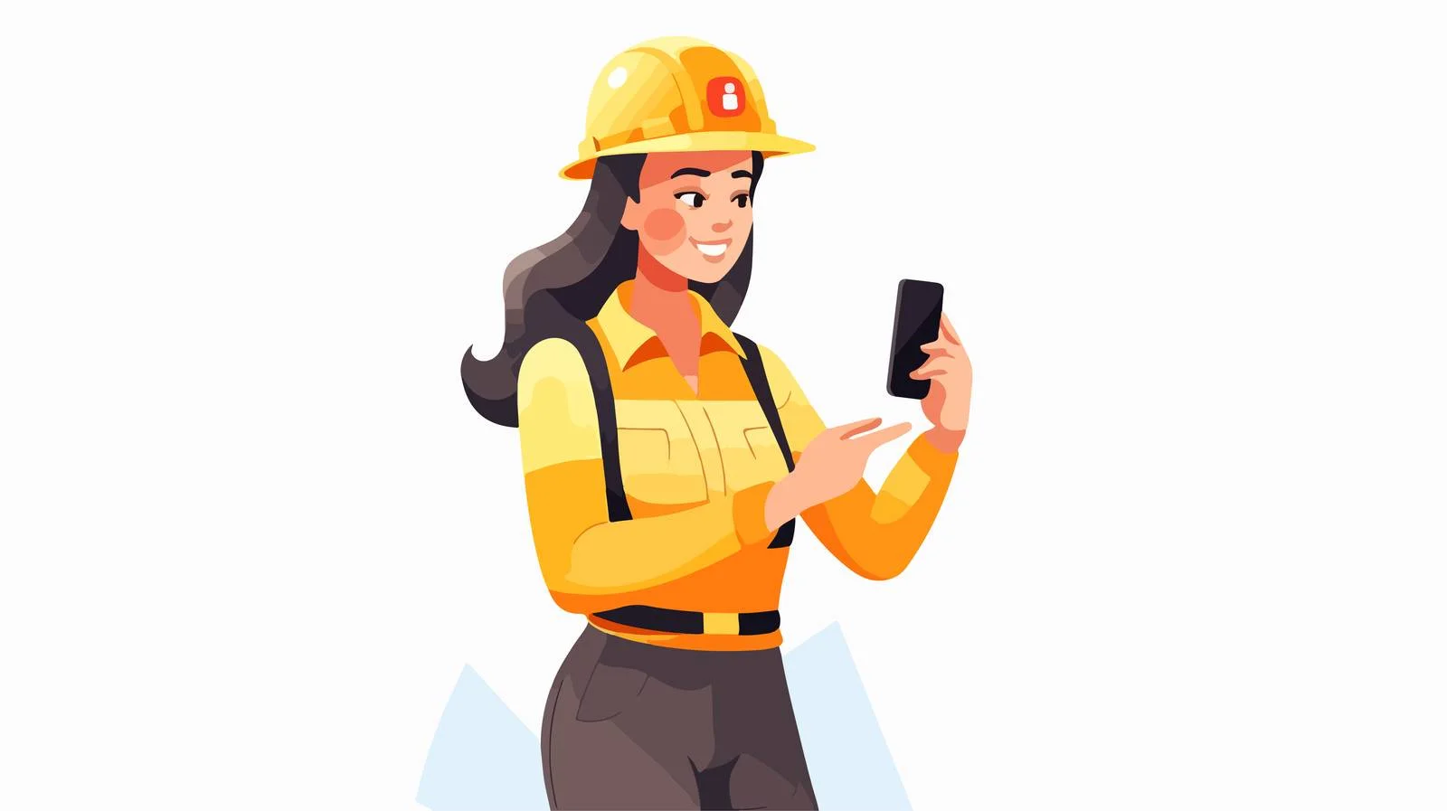 Professional Notification Reception by Female Worker — free download from Dotvec
