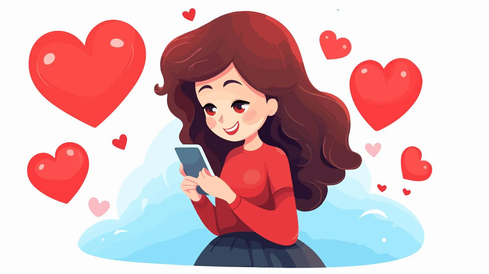 Professional Love Notification on Phone — free download from Dotvec