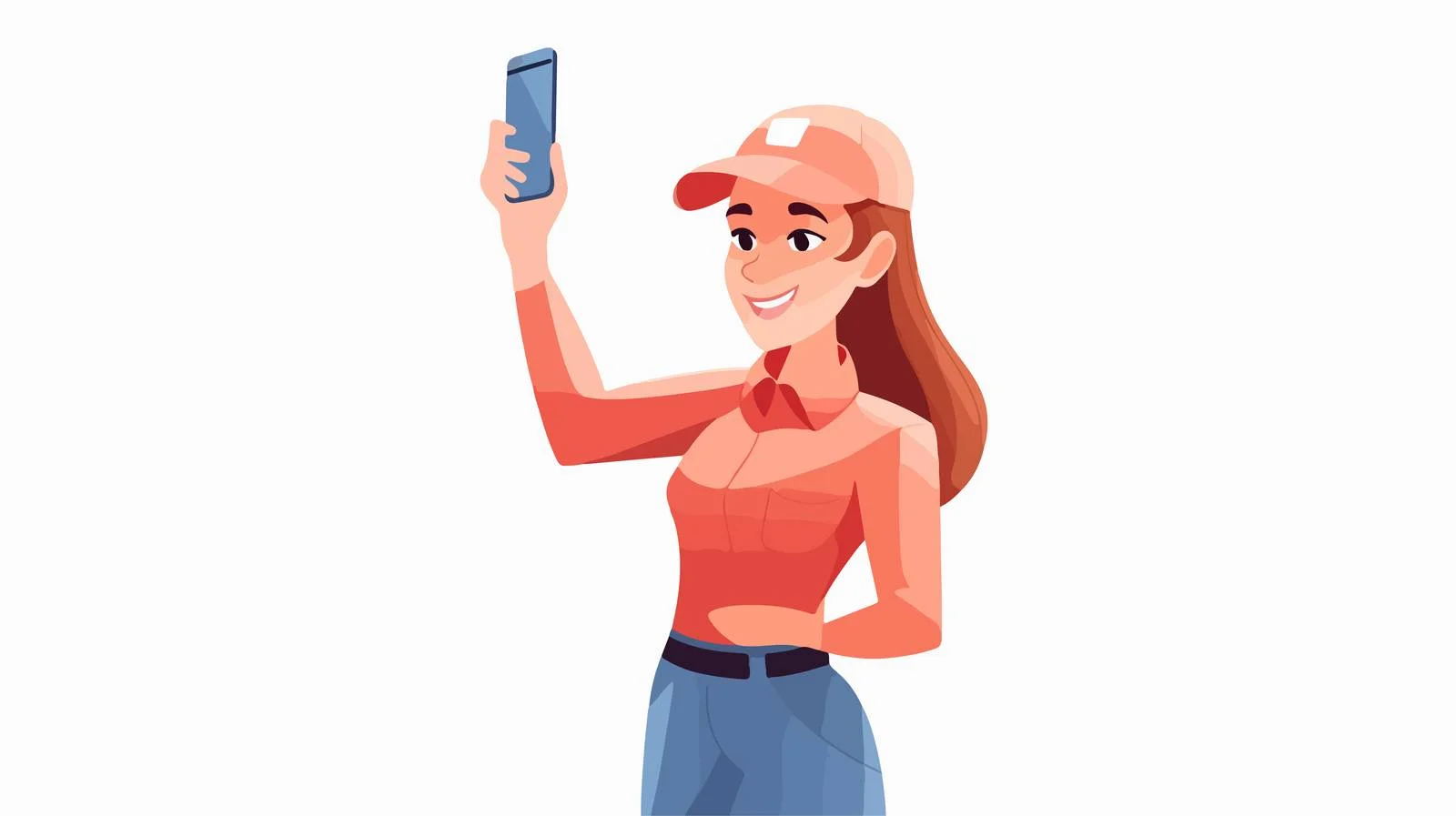 Professional Woman Demonstrating Phone Screen — free download from Dotvec