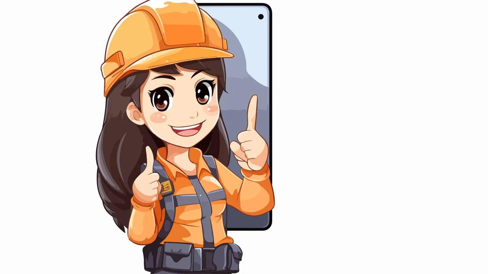 Professional Phone Demo with Thumb Up — free download from Dotvec