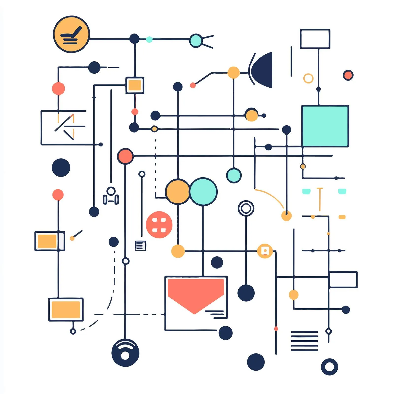 Project Management Workflow Organization Concept — free download from Dotvec