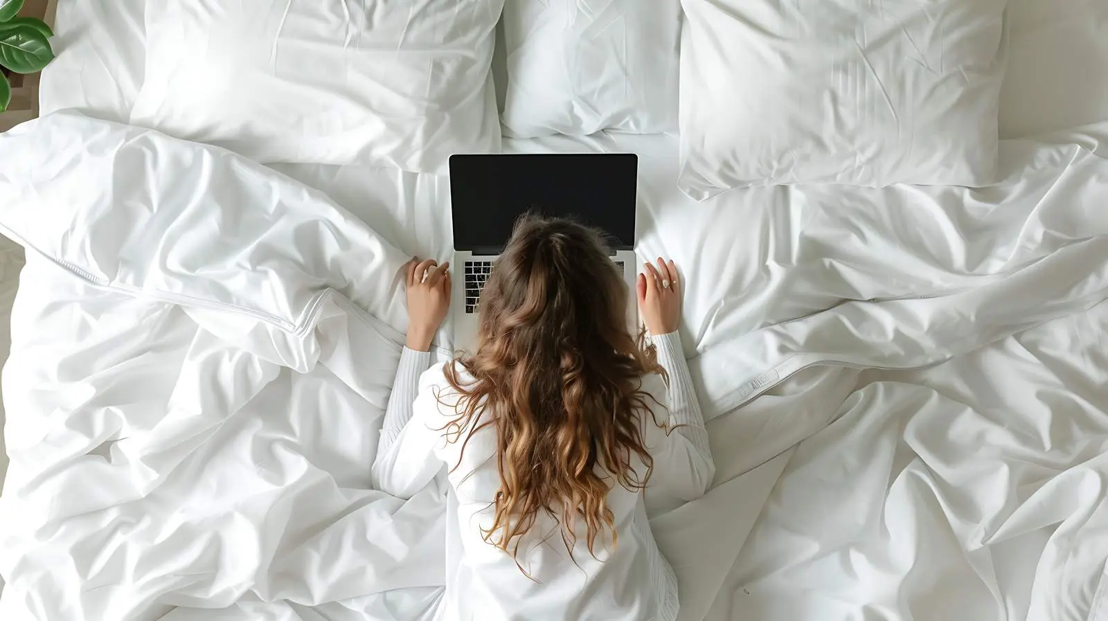 Young Woman Working from Home Concept — free download from Dotvec