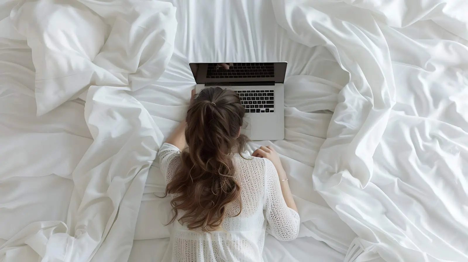 Young Woman Working from Home Concept — free download from Dotvec