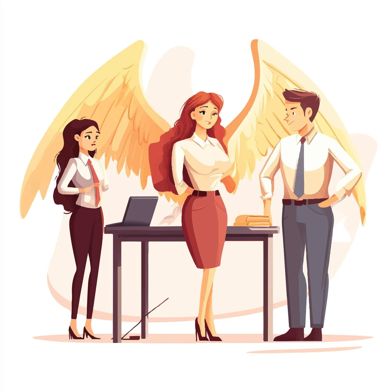 Workplace Harassment Among Coworkers Illustration — free download from Dotvec