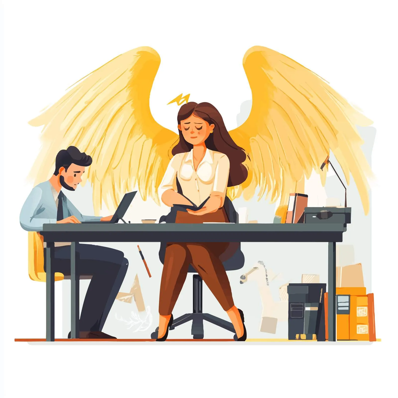 Office Environment Focused on Workplace Harassment Awareness — free download from Dotvec