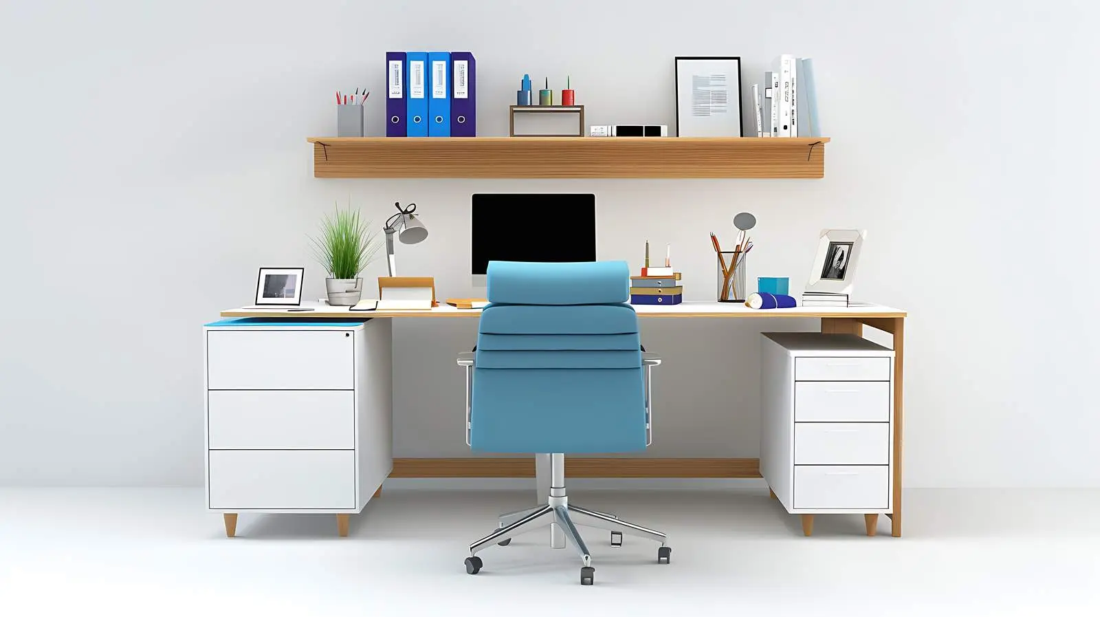 Doctor's Office Workspace on White Background — free download from Dotvec