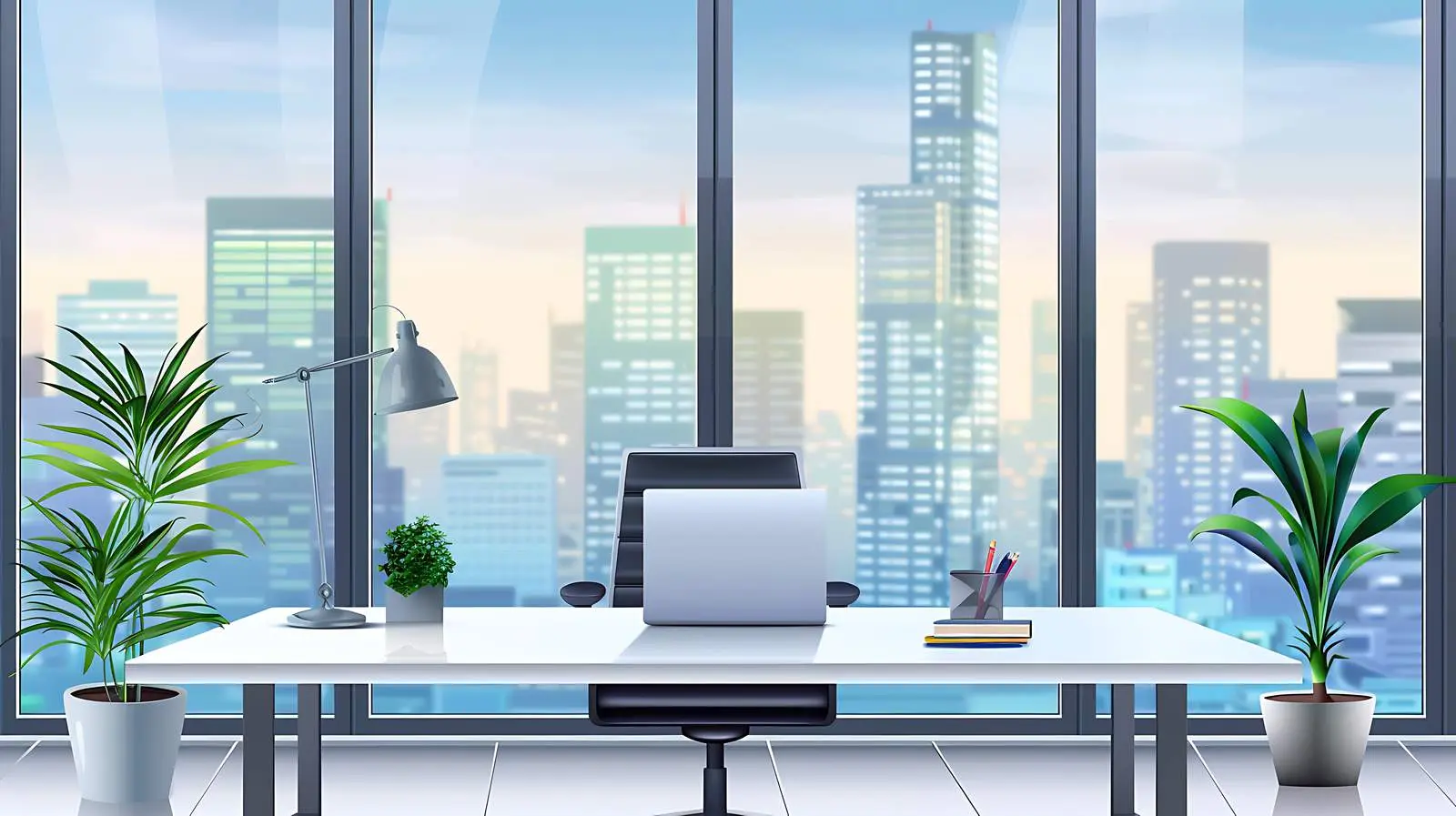 Comfortable Workspace with Laptop and Notebook — free download from Dotvec