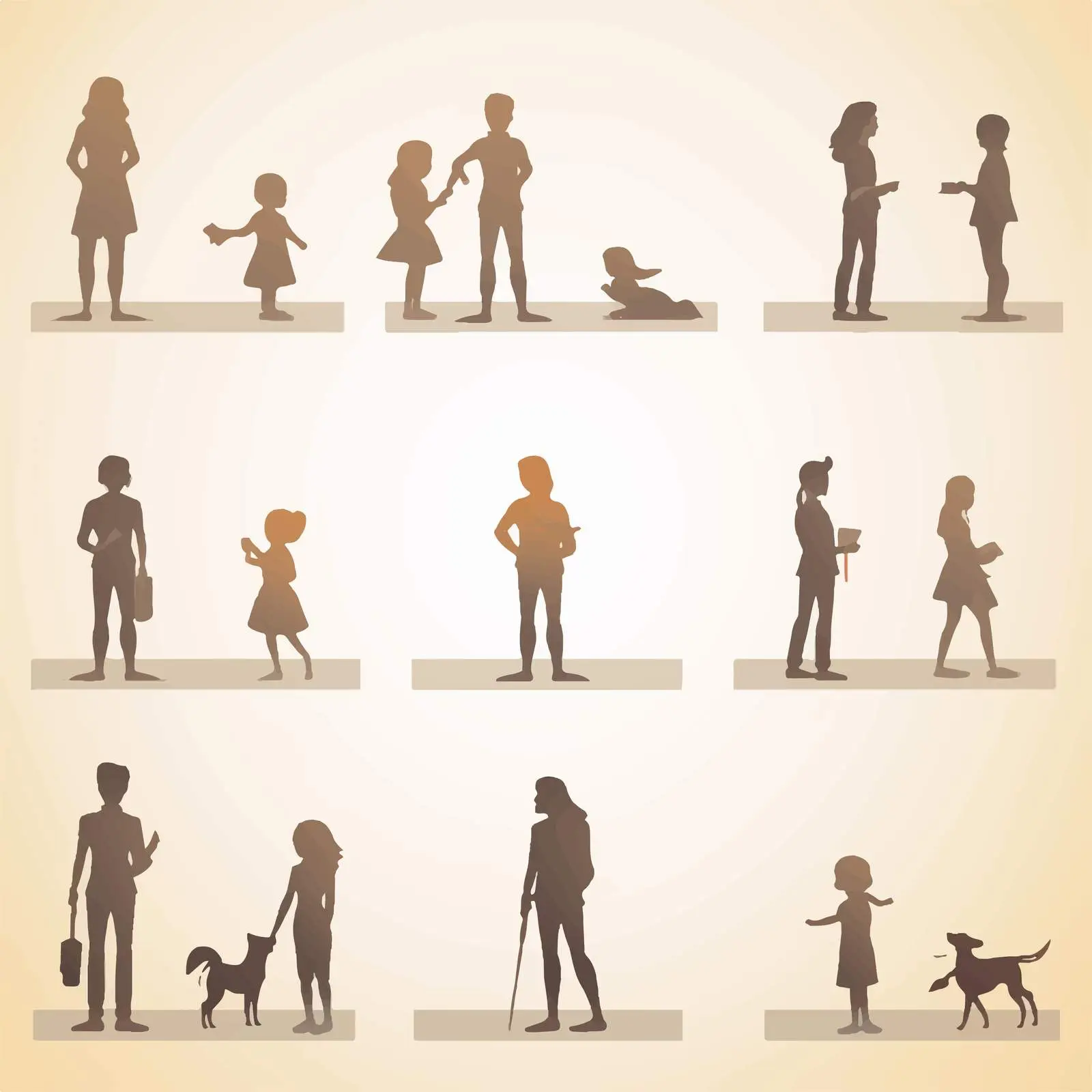 Worksheet Design for Matching Shadow Illustrations — free download from Dotvec