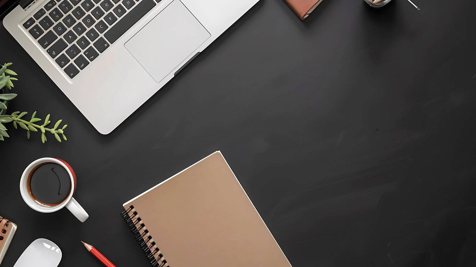 Minimalist Workspace Setup with Laptop — free download from Dotvec