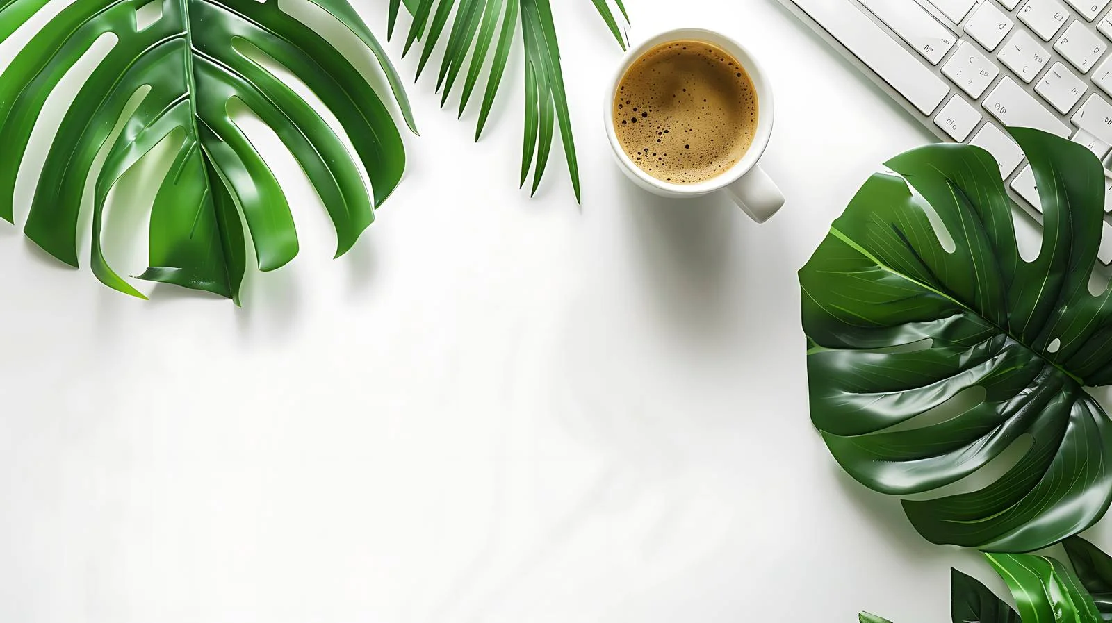 Modern Workspace with Green Elements — free download from Dotvec