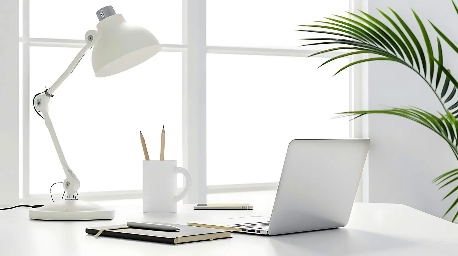 Stylish Workspace with Laptop and Female Accessories — free download from Dotvec