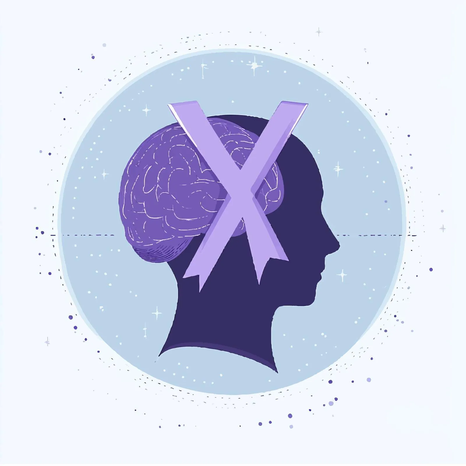 World and Brain with Purple Awareness Ribbon Vector — free download from Dotvec