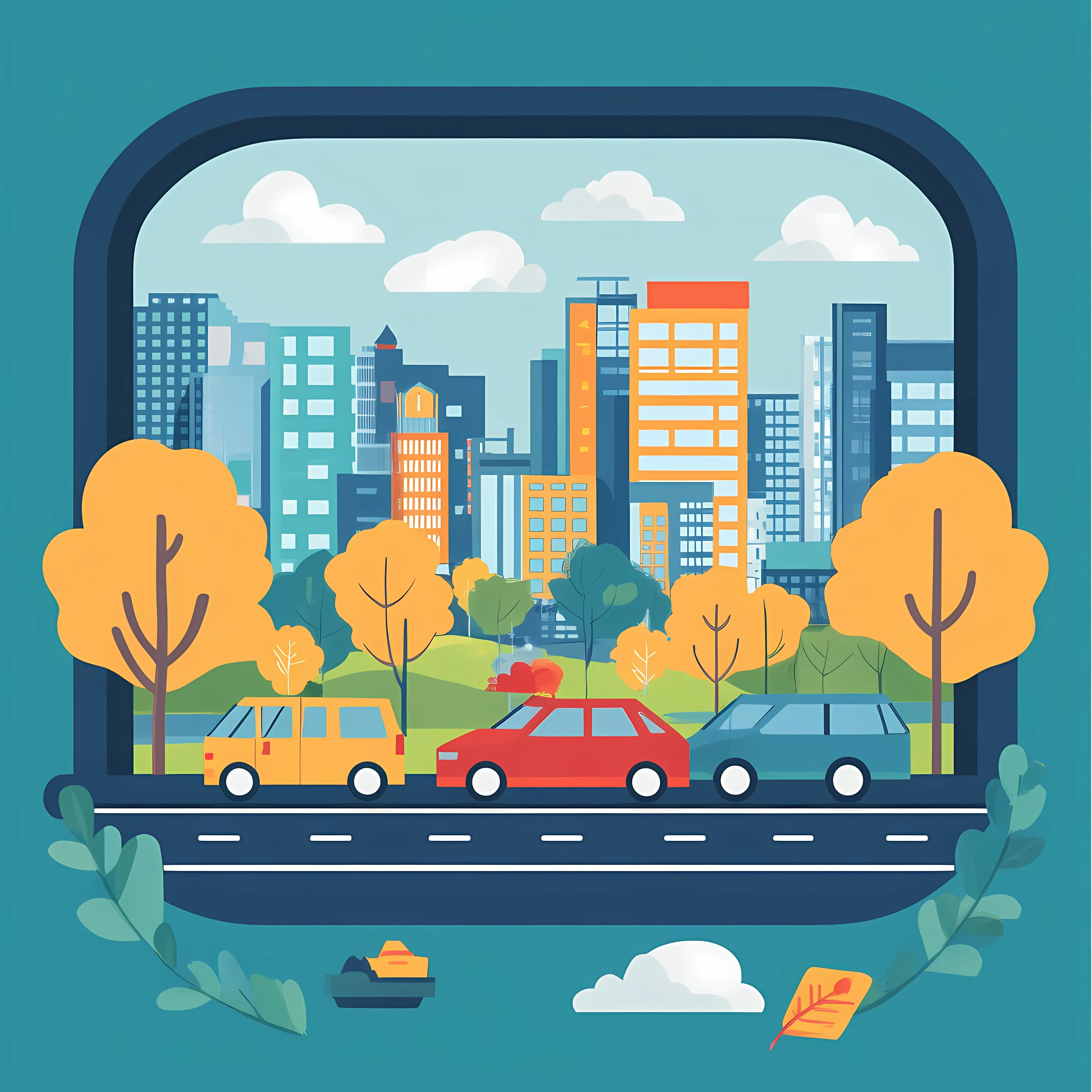 World Car Free Day Celebration Vector Illustration — free download from Dotvec