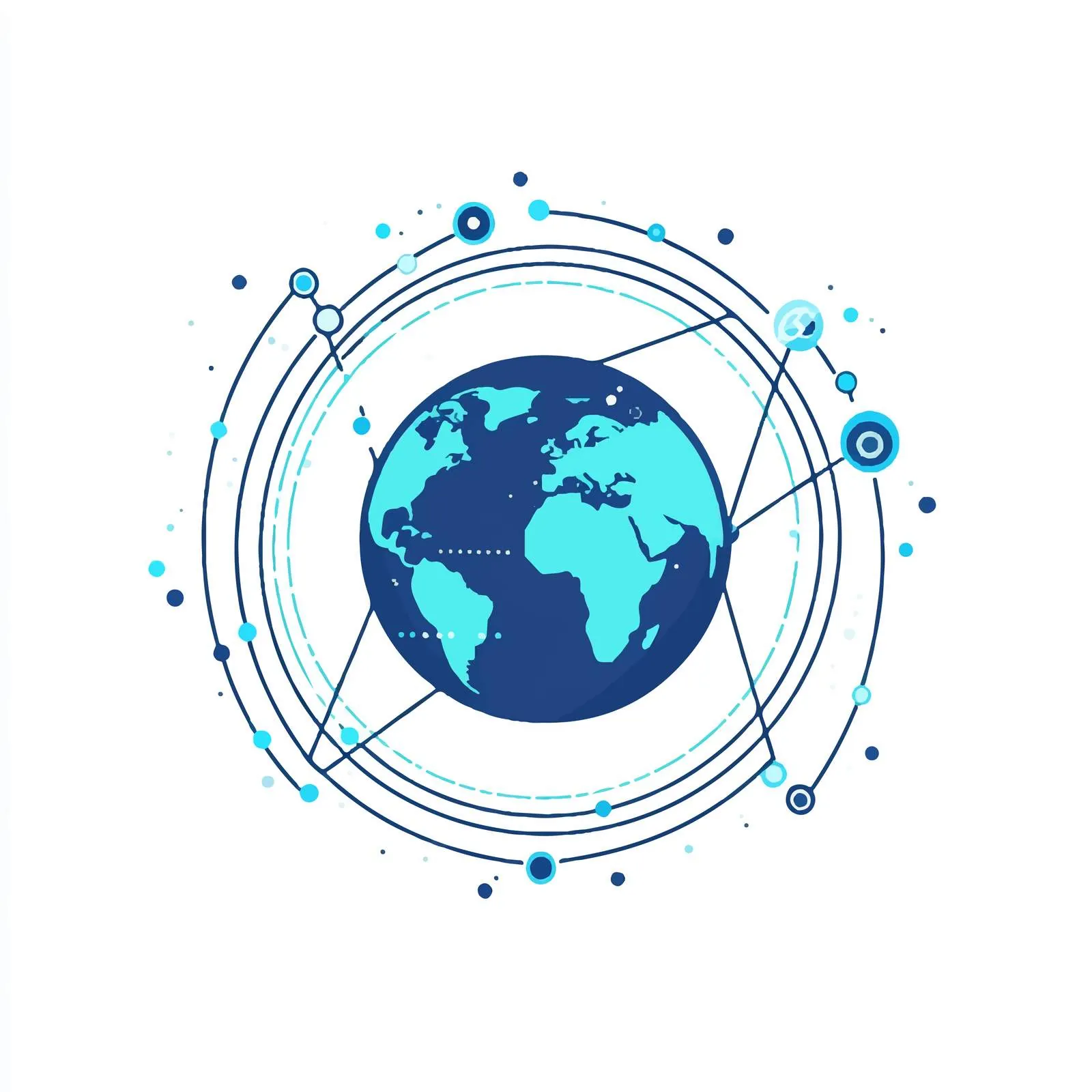 Global Connectivity Technology Vector Illustration – free web development image from Dotvec