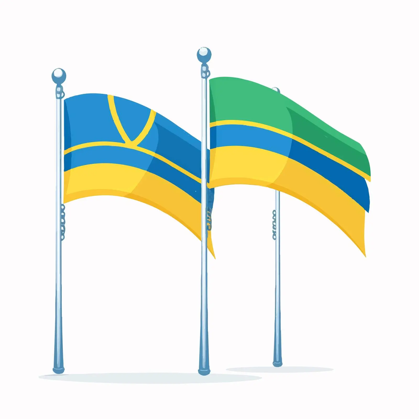 Festival Flags of World Countries in National Colors — free download from Dotvec