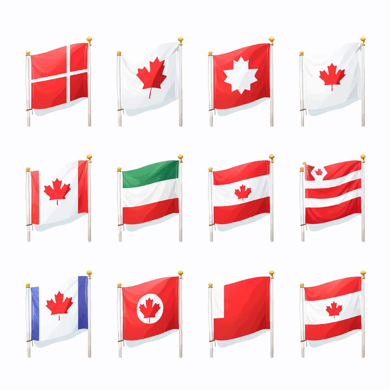 Global Festival Flags in National Colors — free download from Dotvec