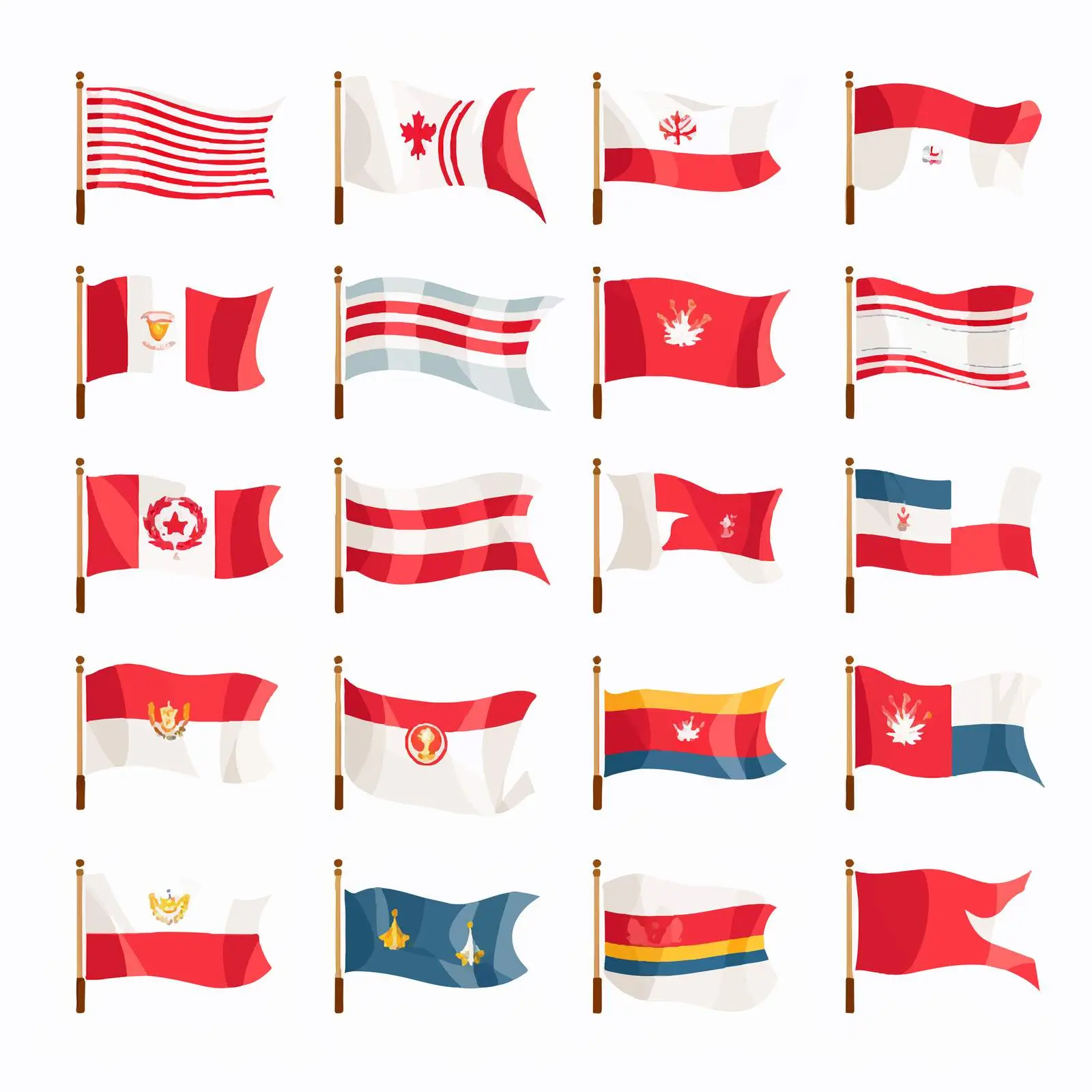 Festival Flags of World Countries in Color – free community event image from Dotvec
